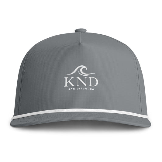 KND Rope-Trim Surf Cap — KND San Diego Wave Logo Hat