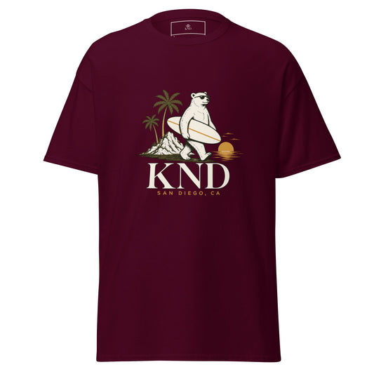 KND Bear Surf Tee — Unisex Cotton Graphic T-Shirt - KND Brand