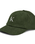 KND Olive Corduroy Hat — casual coastal cap angle