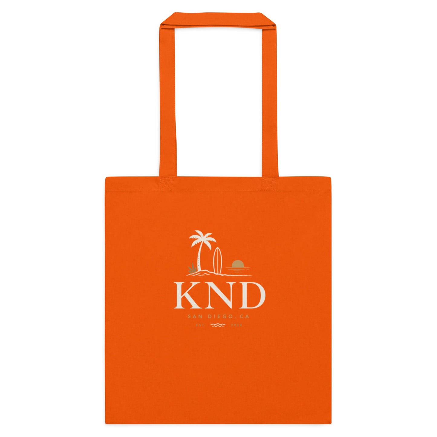 KND Cotton Tote Bag | Burgundy Everyday Canvas Shopping Bag - KND Brand