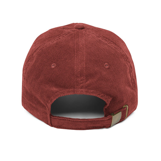 KND Vintage Corduroy Cap | Burgundy Low-Profile Embroidered Hat - KND Brand