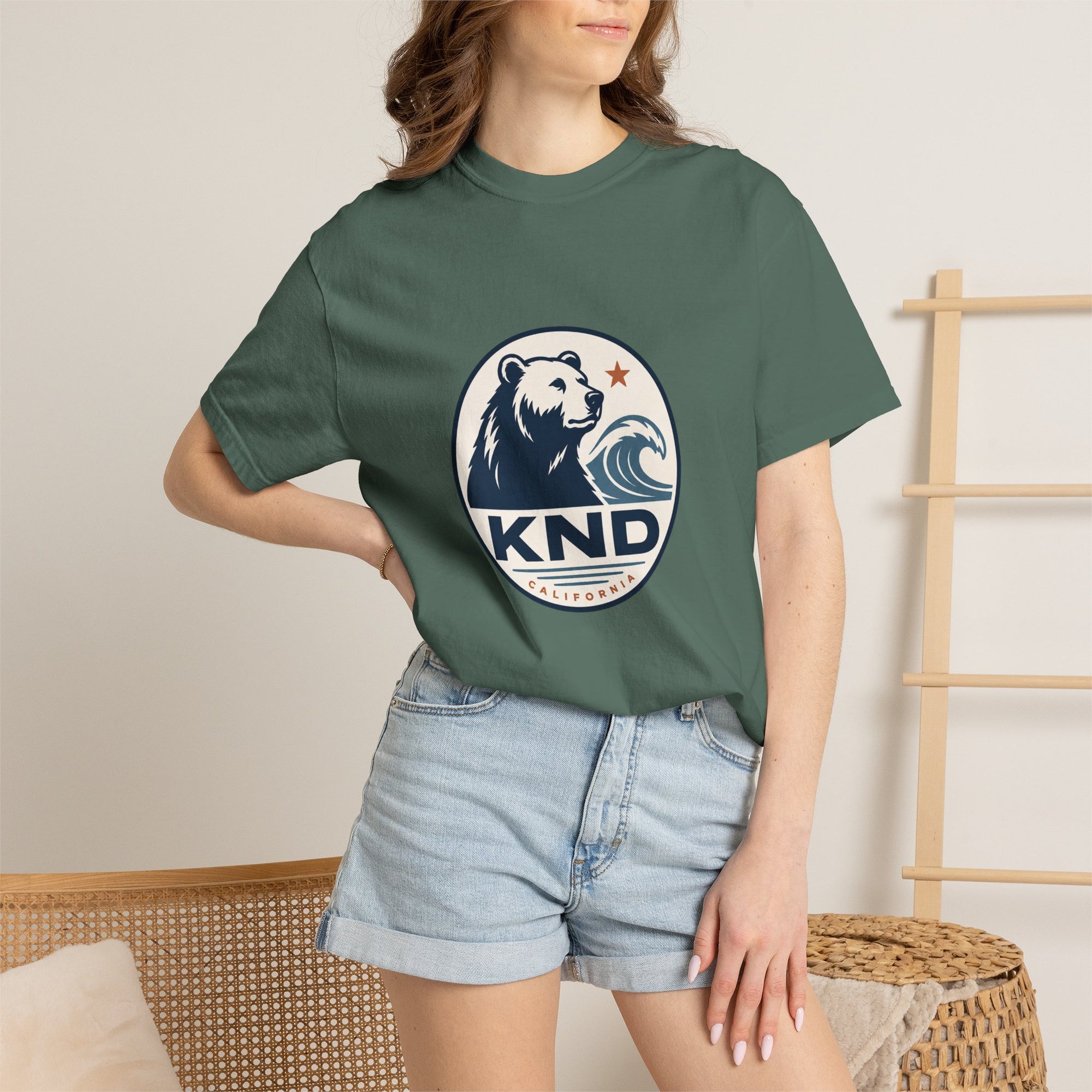 KND West Coast Energy Tee garment-dyed unisex graphic T-shirt - KND Brand