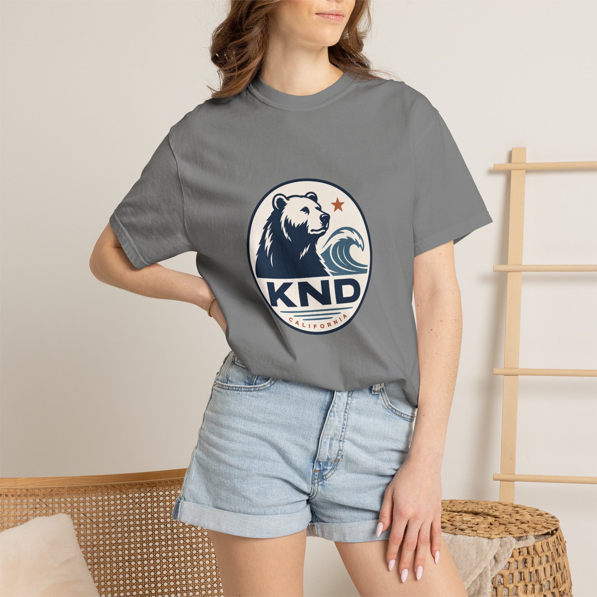 KND West Coast Energy Tee garment-dyed unisex graphic T-shirt - KND Brand