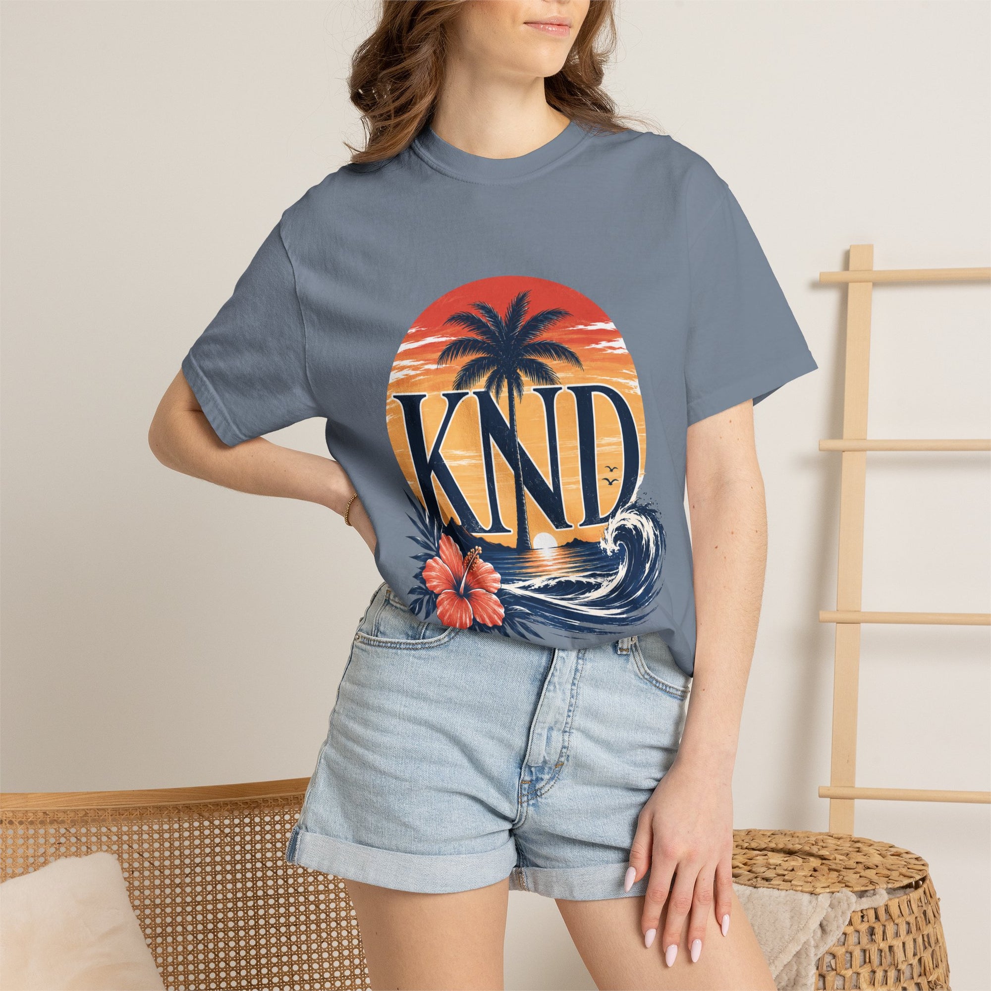 KND Classic garment-dyed graphic T-shirt - KND Brand