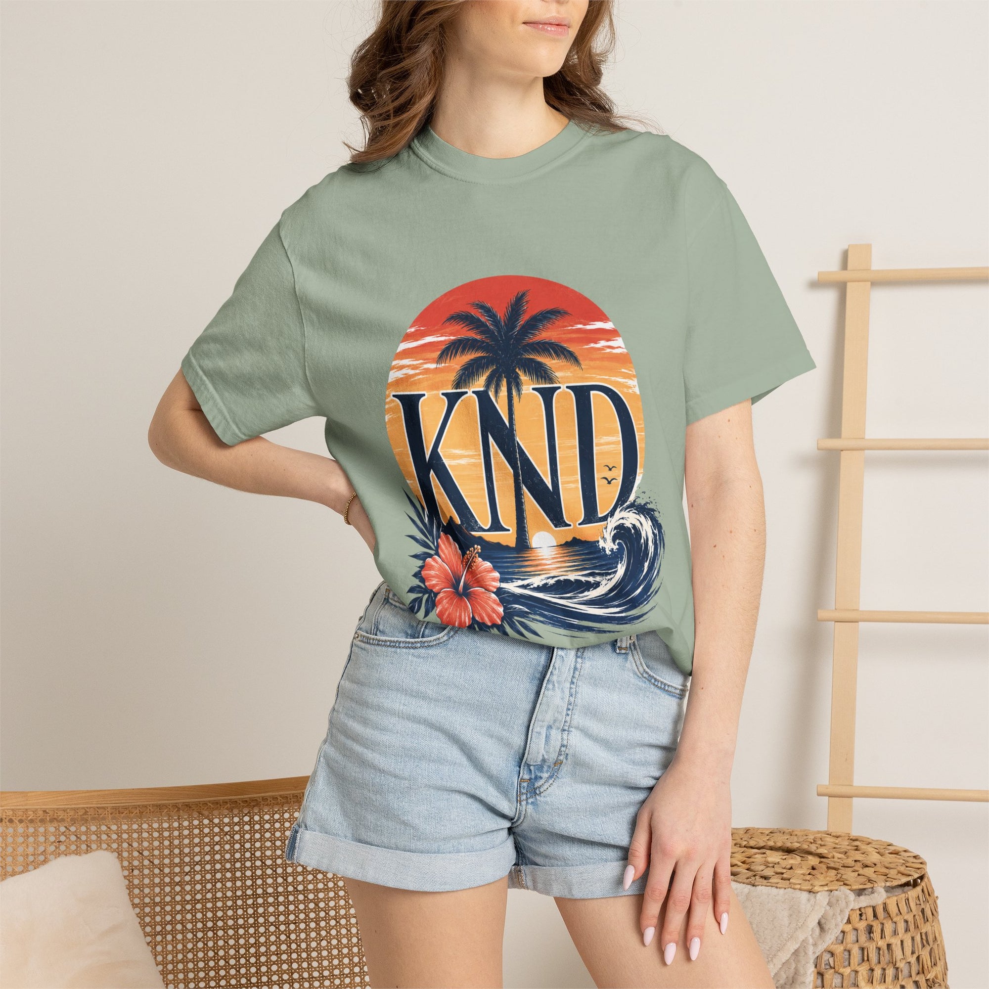KND Classic garment-dyed graphic T-shirt - KND Brand