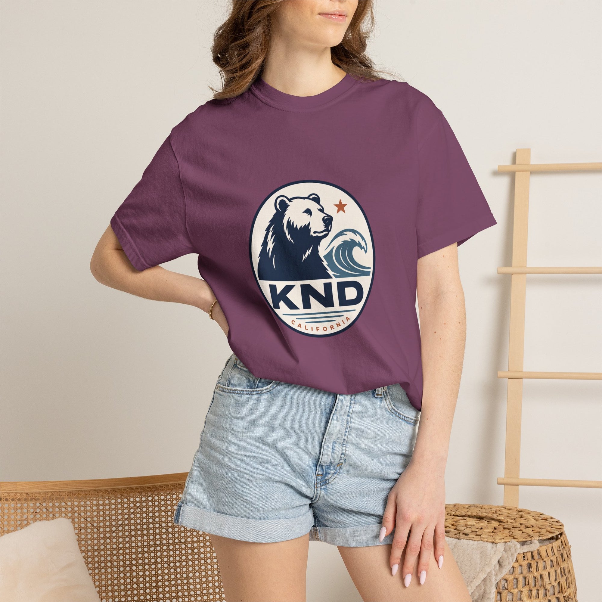 KND West Coast Energy Tee garment-dyed unisex graphic T-shirt - KND Brand