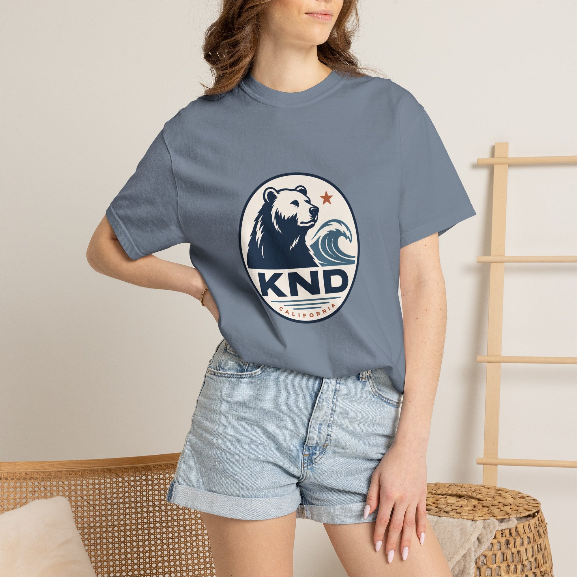 KND West Coast Energy Tee garment-dyed unisex graphic T-shirt - KND Brand