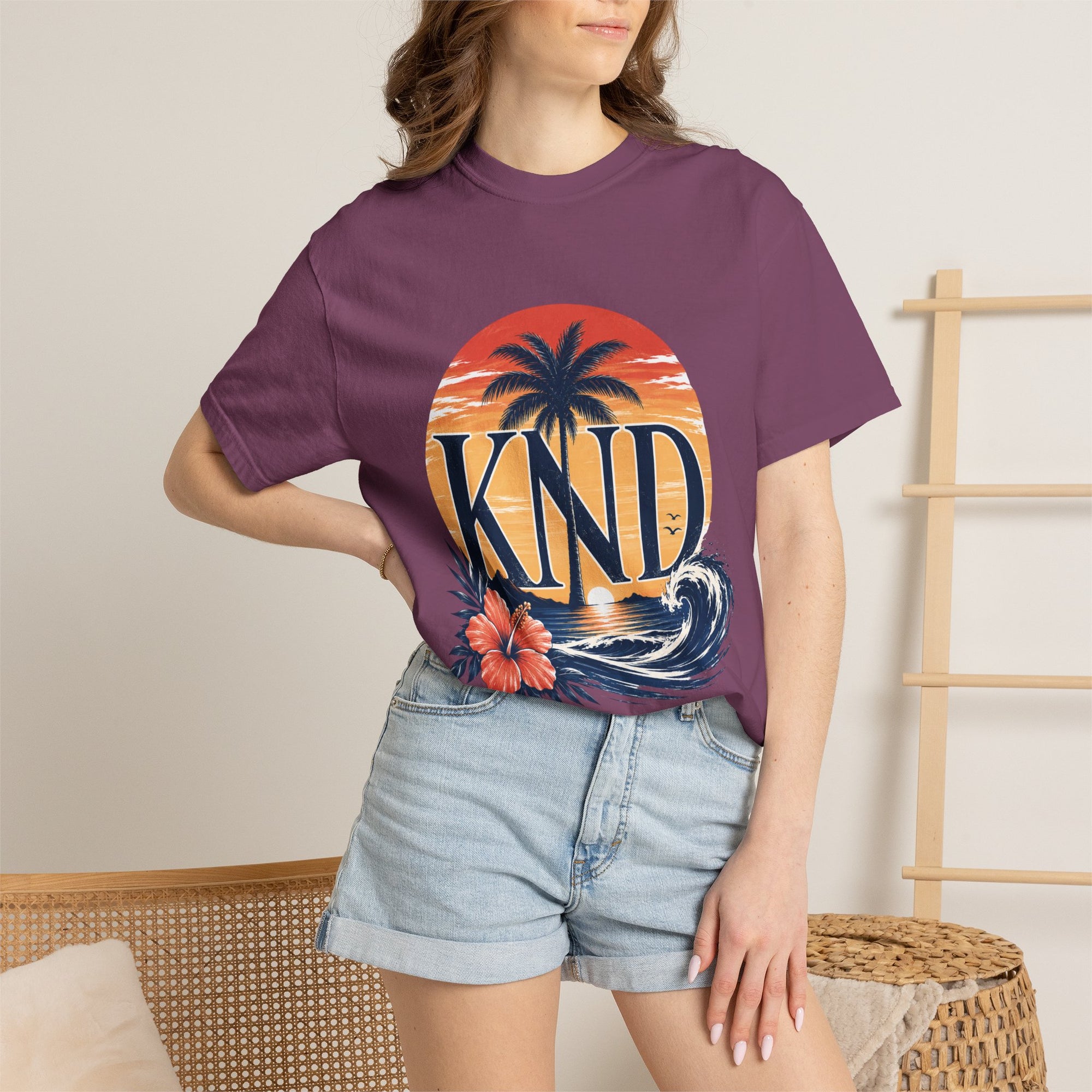 KND Classic garment-dyed graphic T-shirt - KND Brand