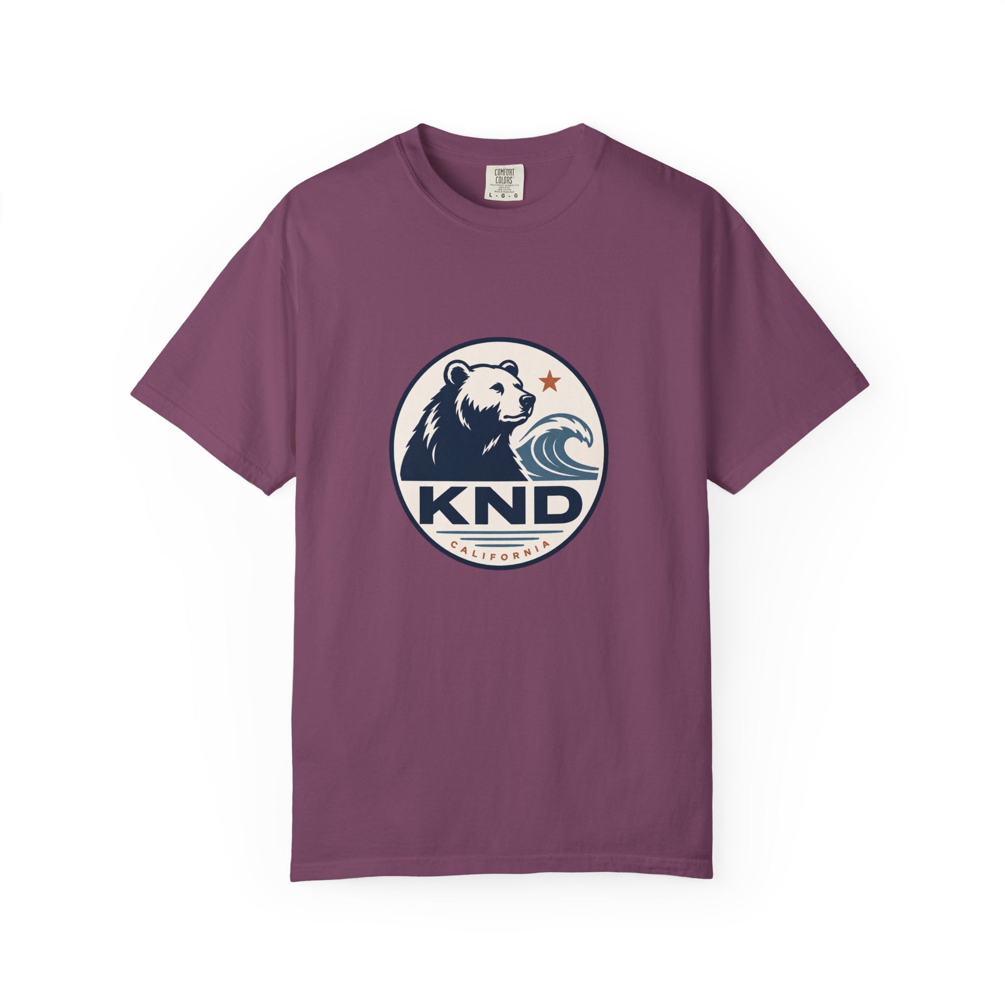 KND West Coast Energy Tee garment-dyed unisex graphic T-shirt - KND Brand