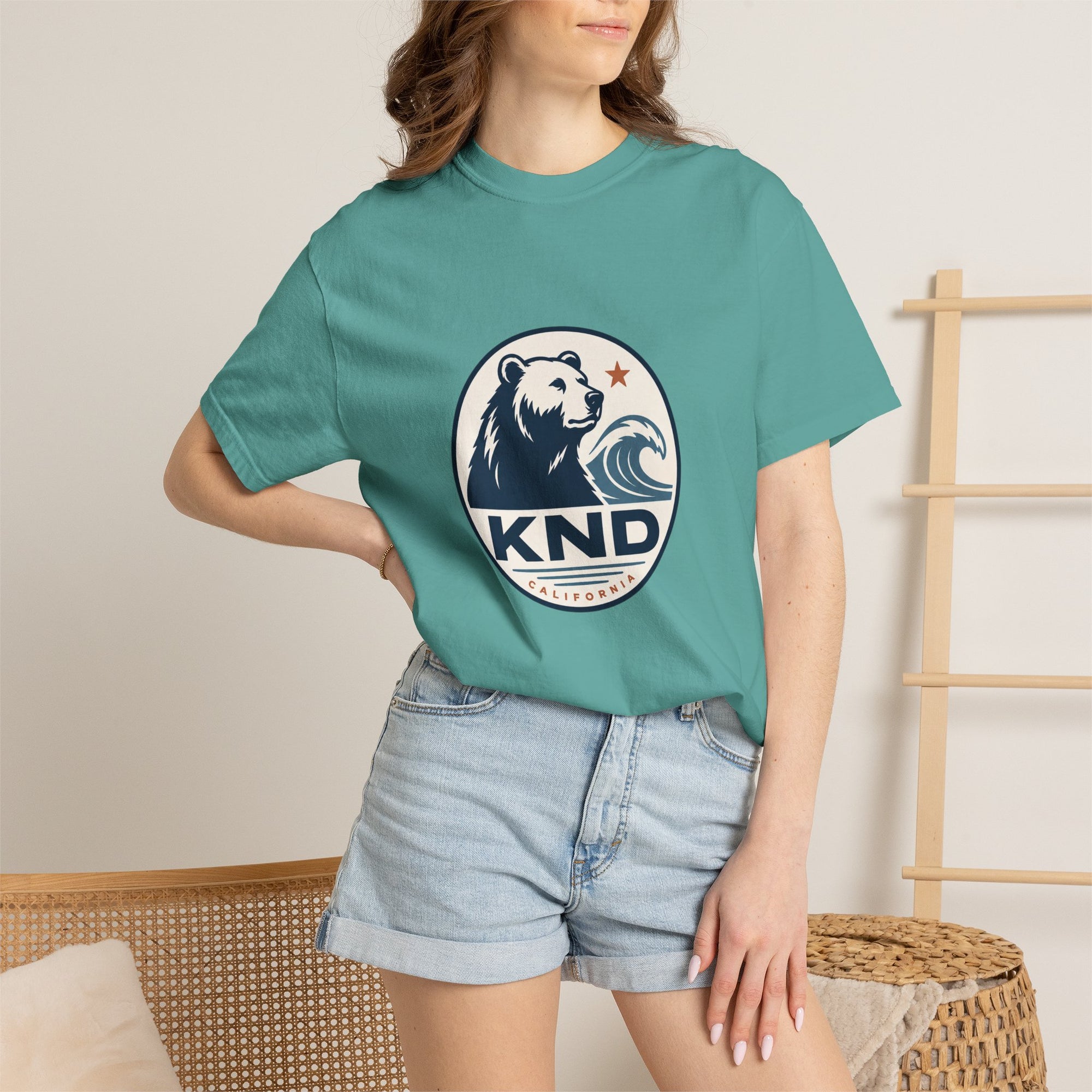 KND West Coast Energy Tee garment-dyed unisex graphic T-shirt - KND Brand