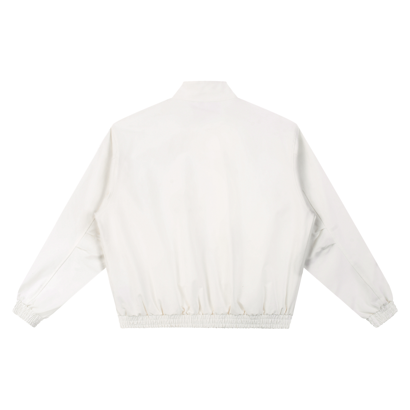 KND Stand Collar Bomber Jacket — side flat lay