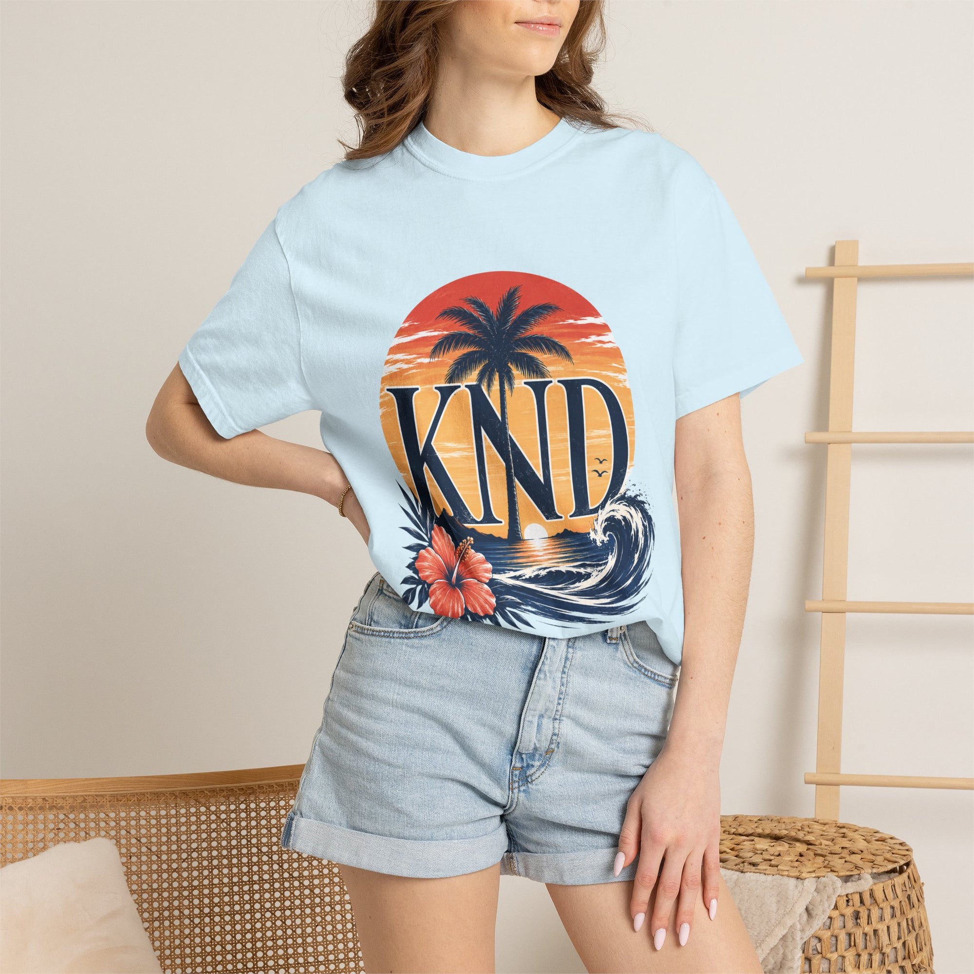 KND Classic garment-dyed graphic T-shirt - KND Brand