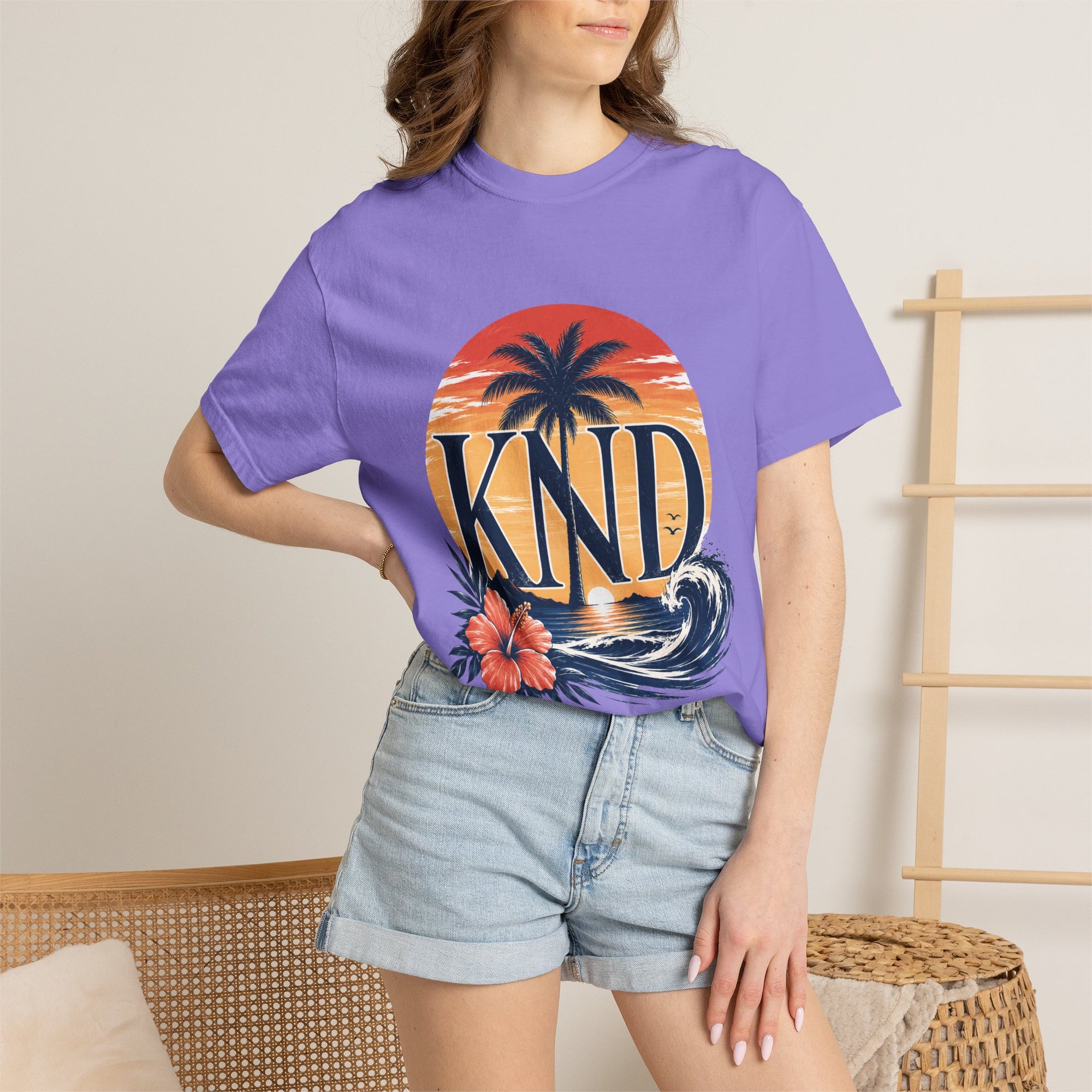 KND Classic garment-dyed graphic T-shirt - KND Brand