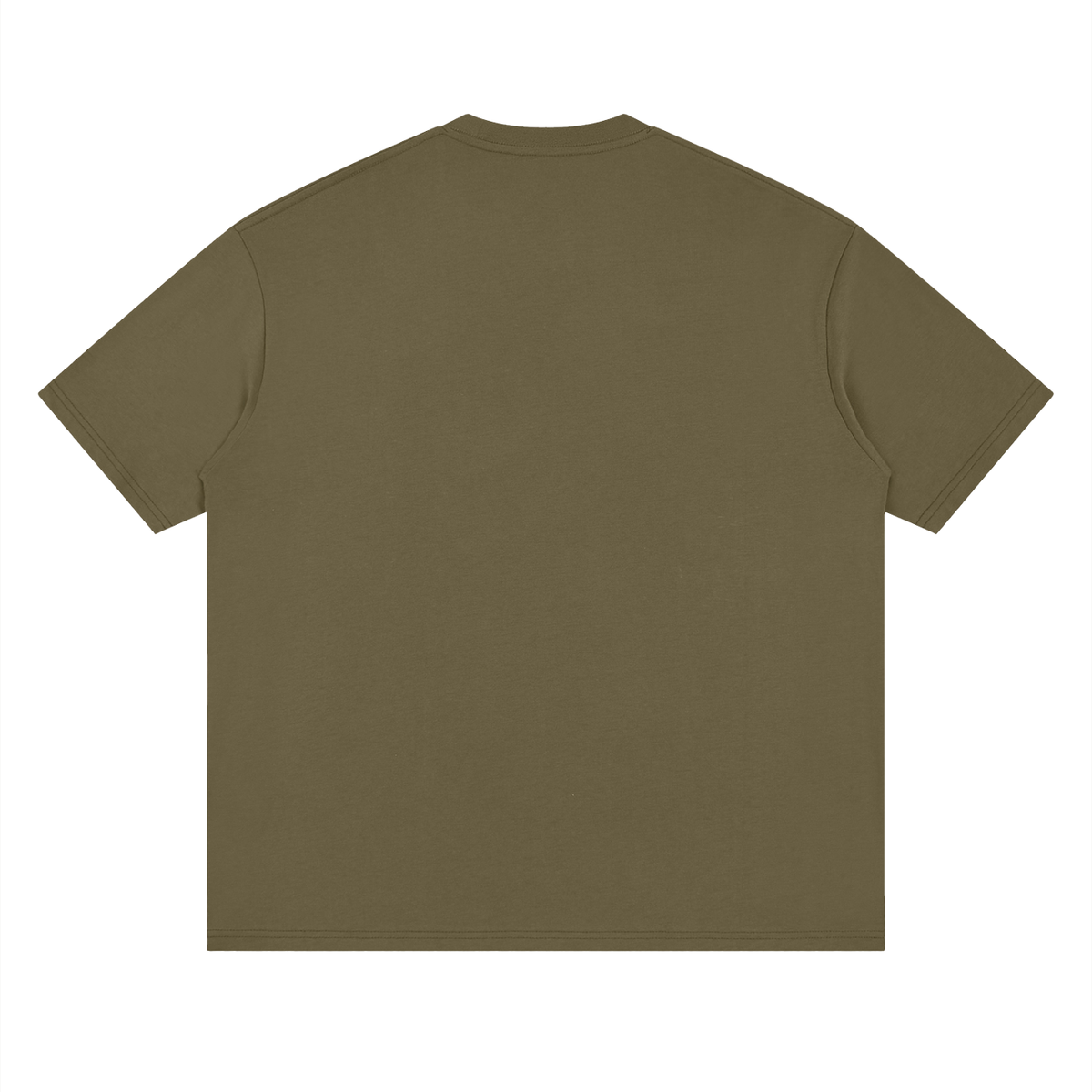 Follow the Swell Tee, Gray Green — plain back view