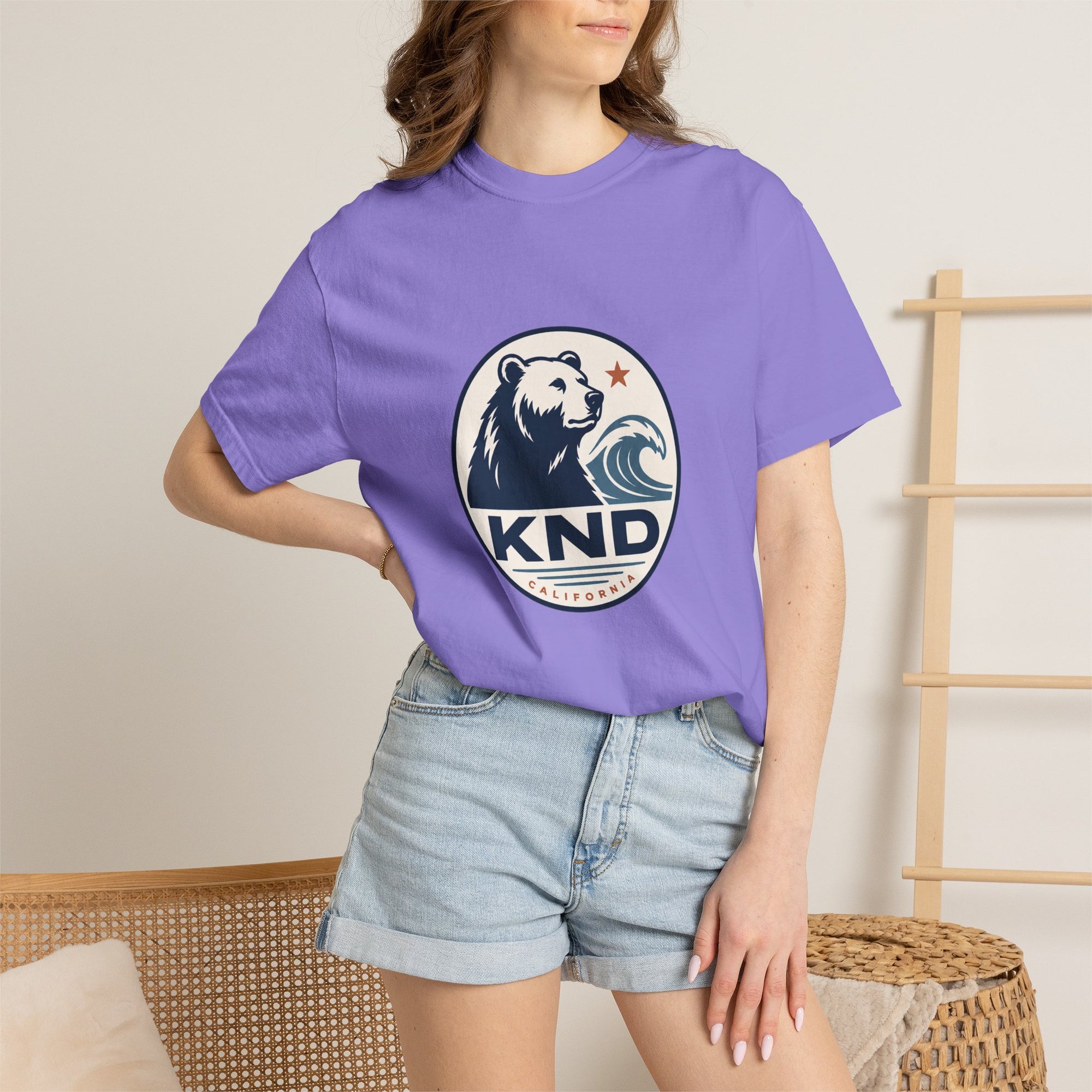 KND West Coast Energy Tee garment-dyed unisex graphic T-shirt - KND Brand