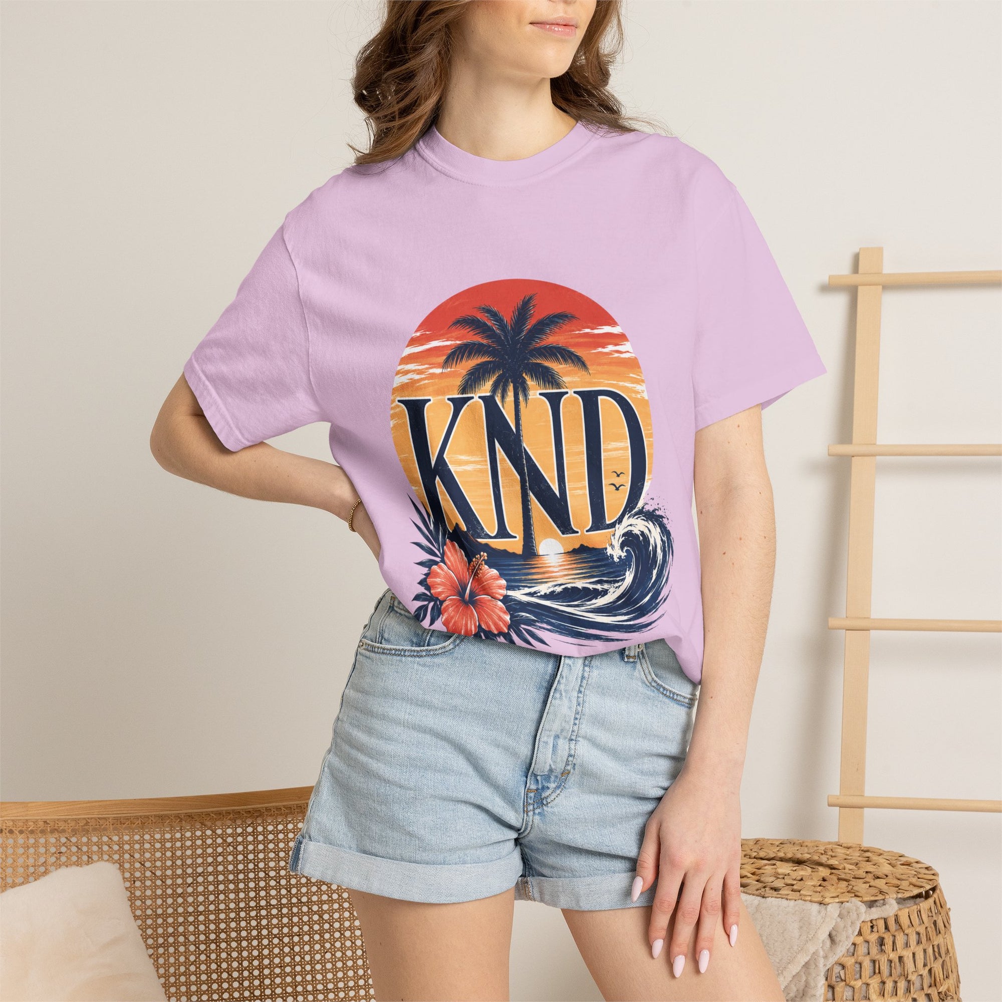 KND Classic garment-dyed graphic T-shirt - KND Brand