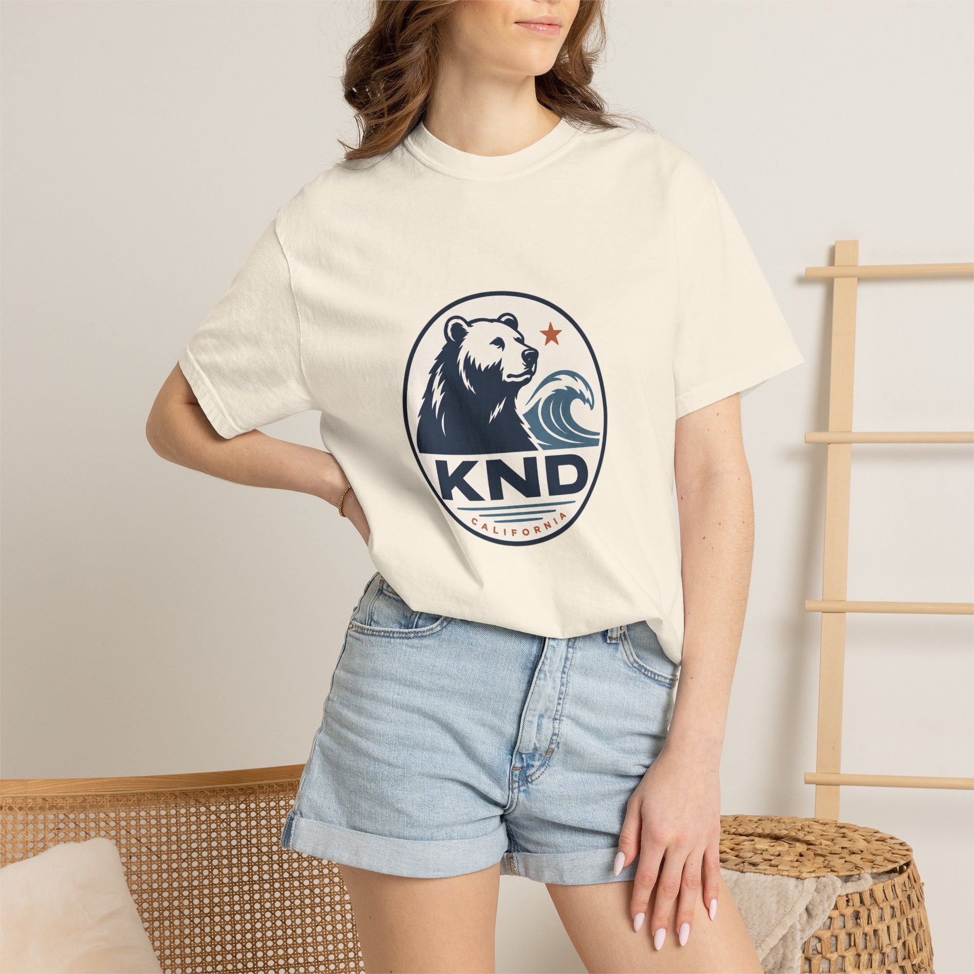 KND West Coast Energy Tee garment-dyed unisex graphic T-shirt - KND Brand