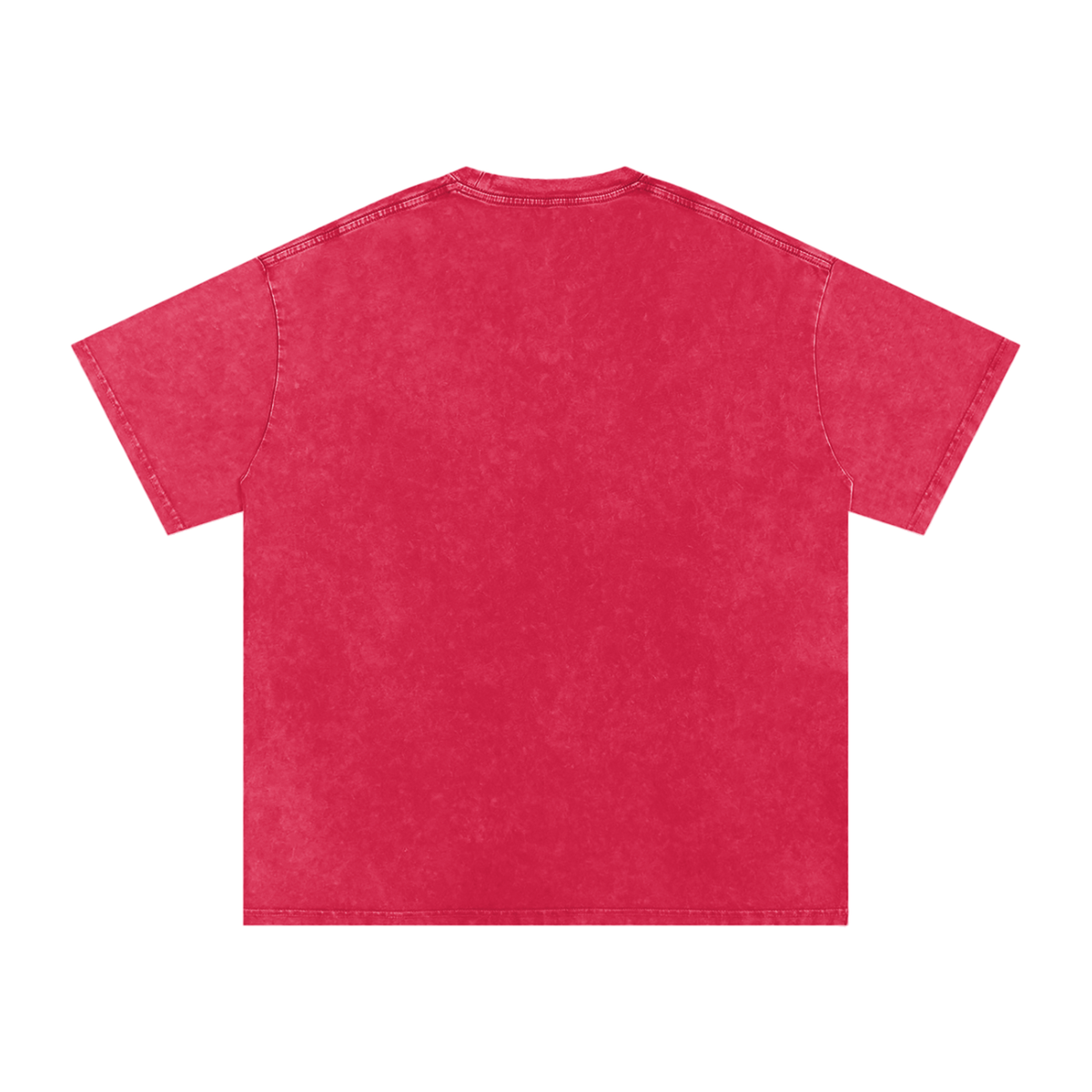 Somewhere Better Washed Tee, Dark Red — plain back of the snow-washed oversized cotton tee