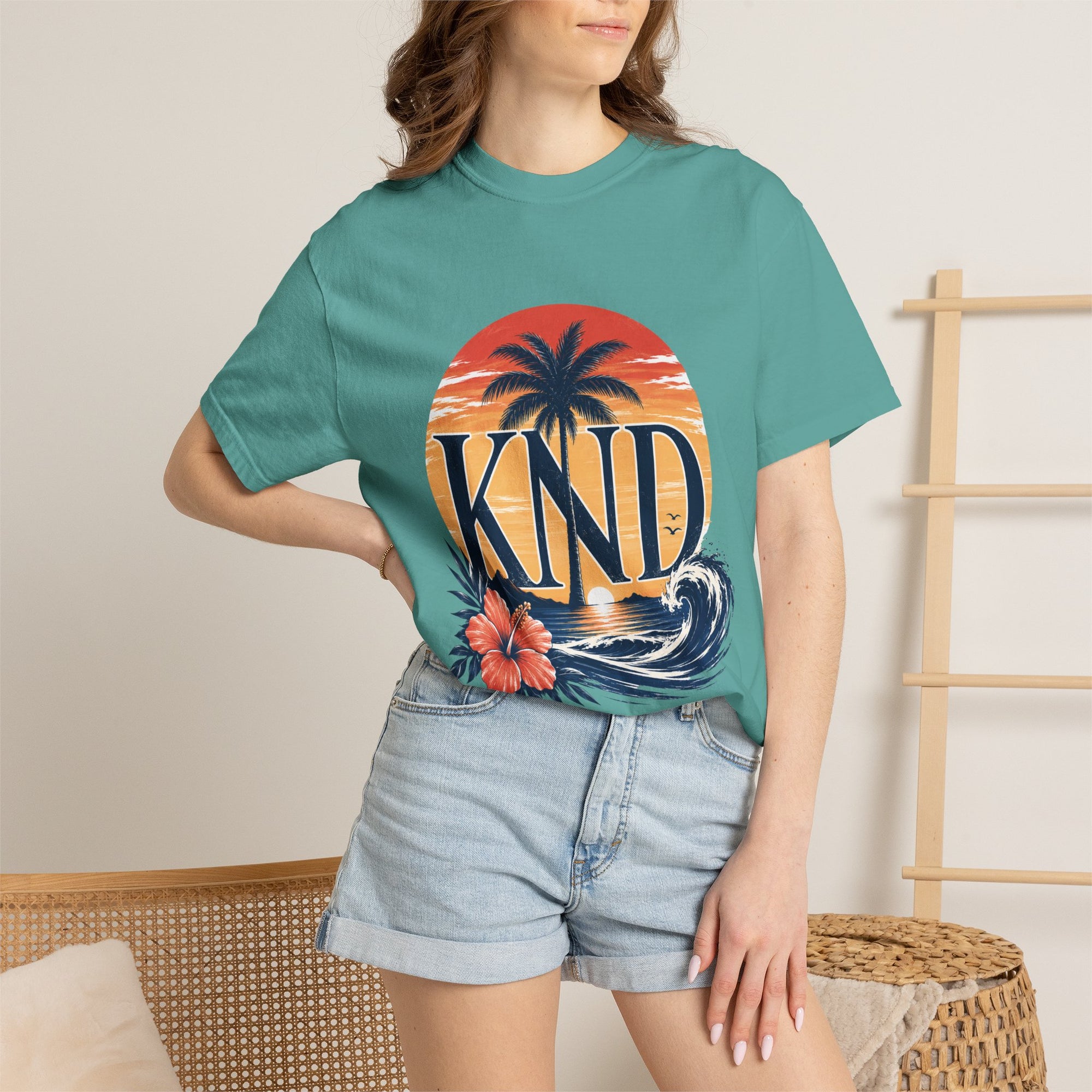KND Classic garment-dyed graphic T-shirt - KND Brand