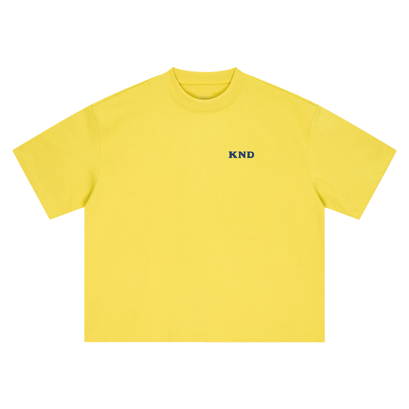 Trestles Surf Tee, Olive Yellow — front view of the boxy oversized cotton tee