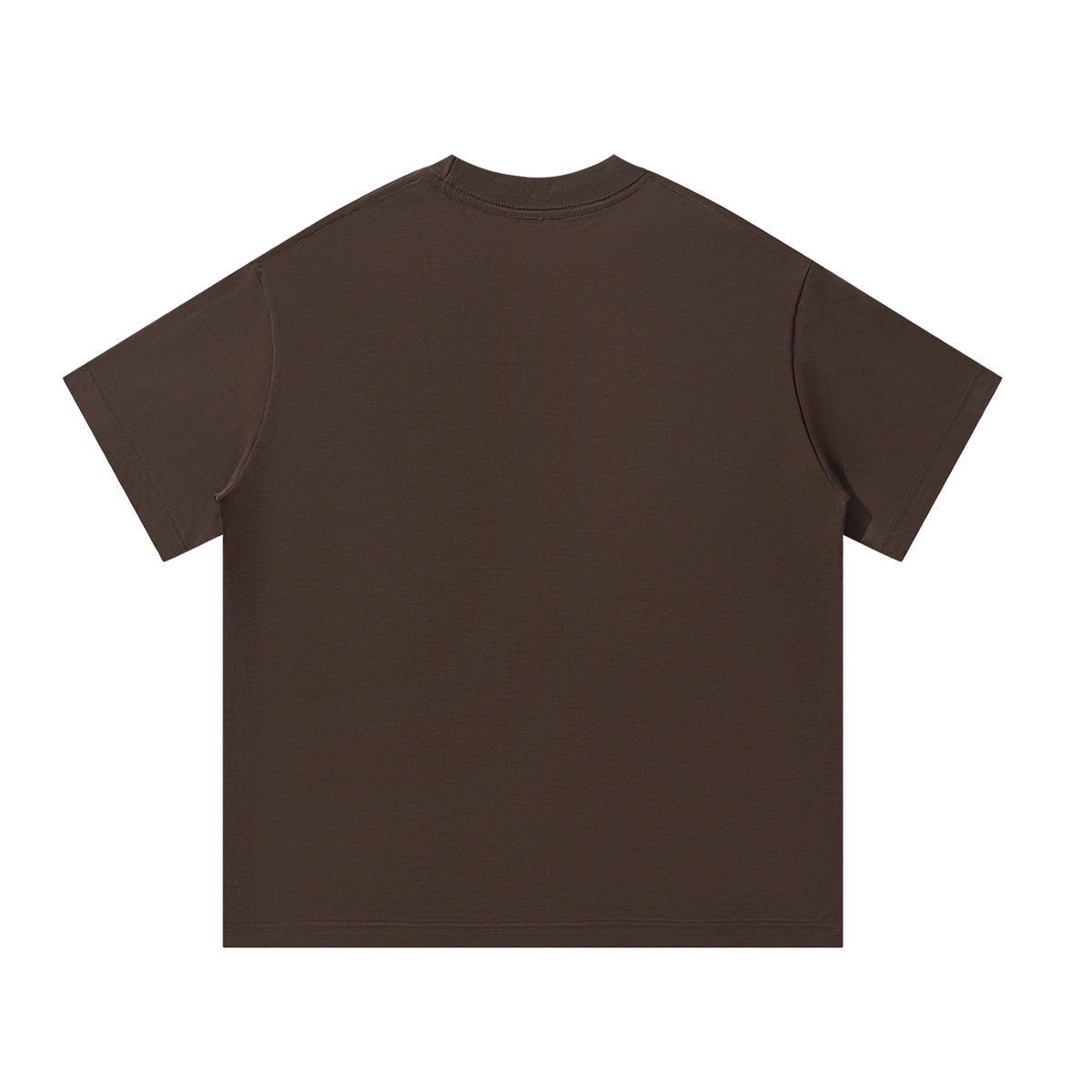 Baba Yaga Lantern Tee, Coffee — plain back view