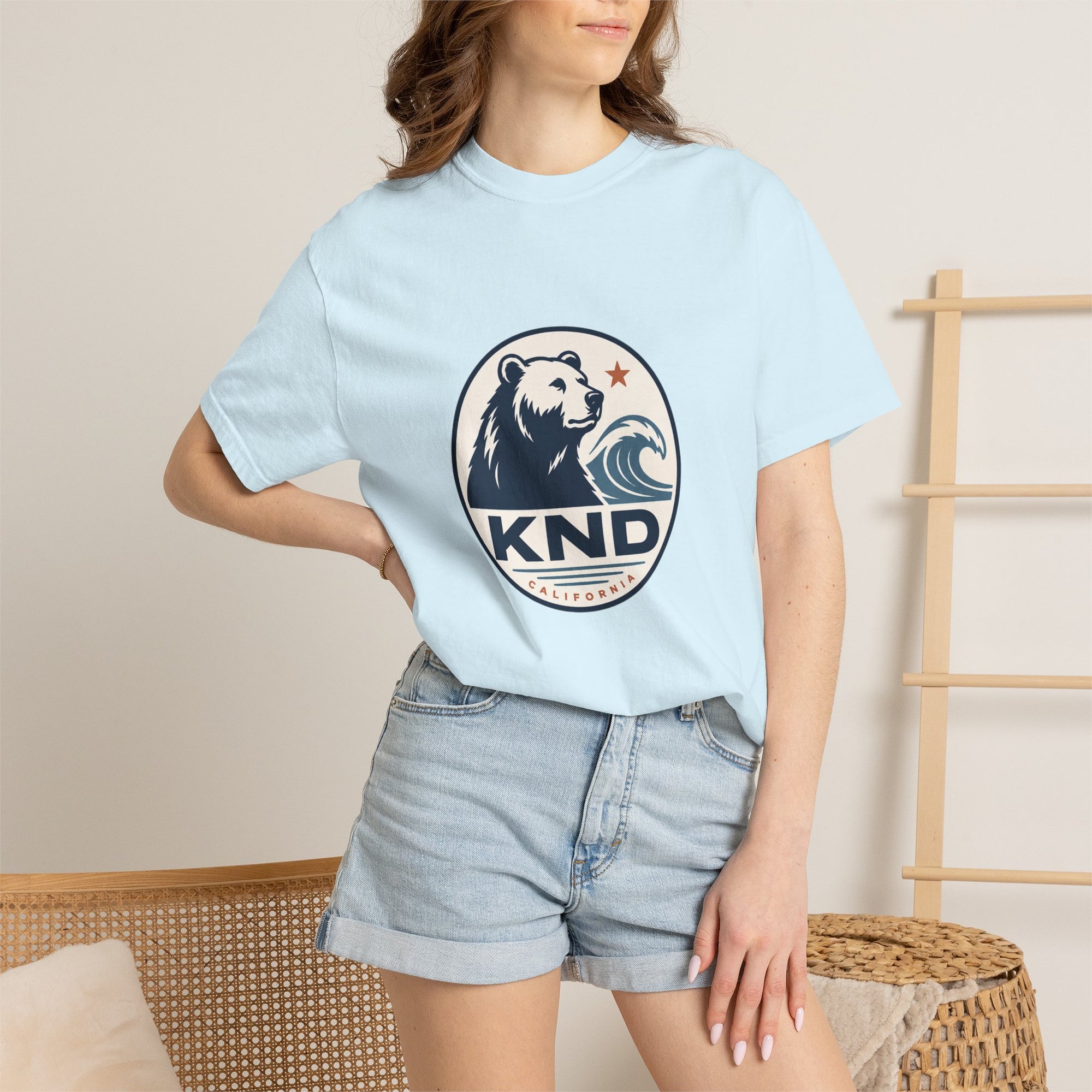 KND West Coast Energy Tee garment-dyed unisex graphic T-shirt - KND Brand