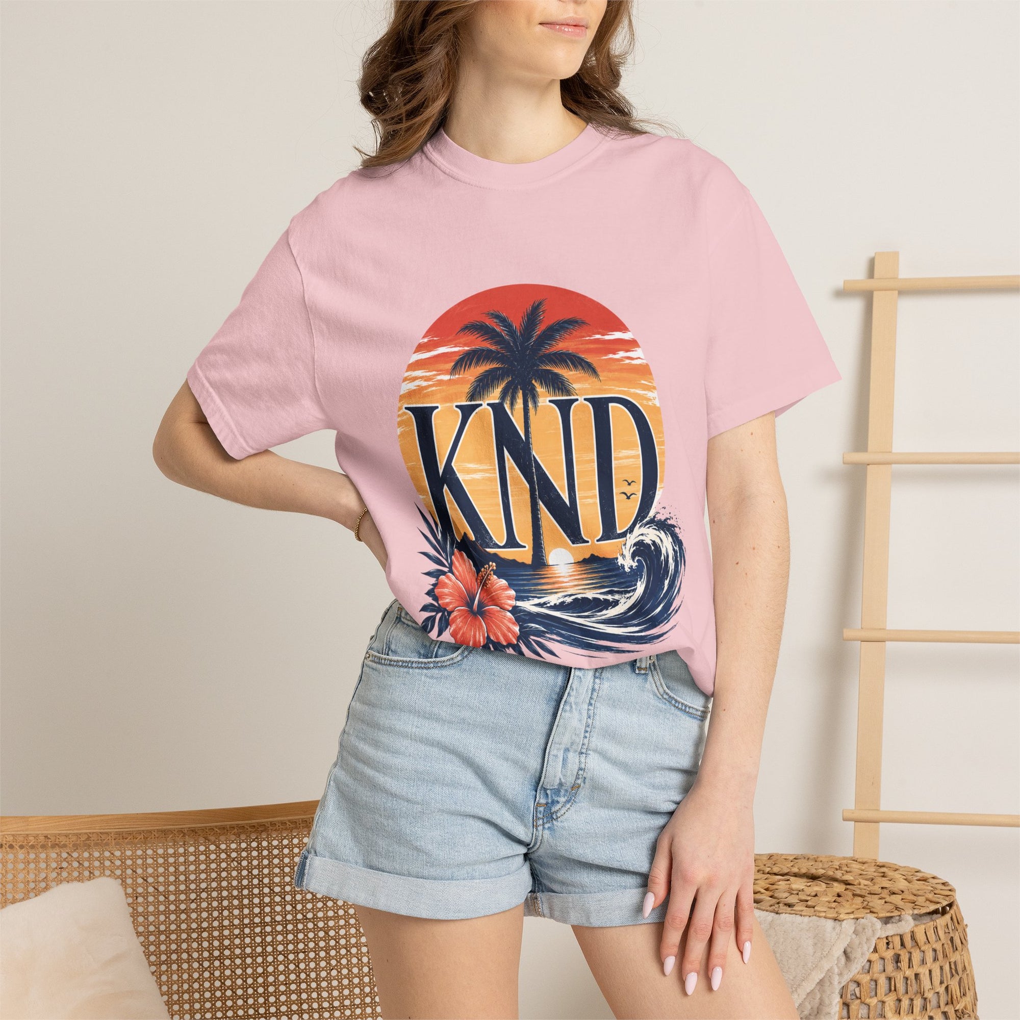 KND Classic garment-dyed graphic T-shirt - KND Brand