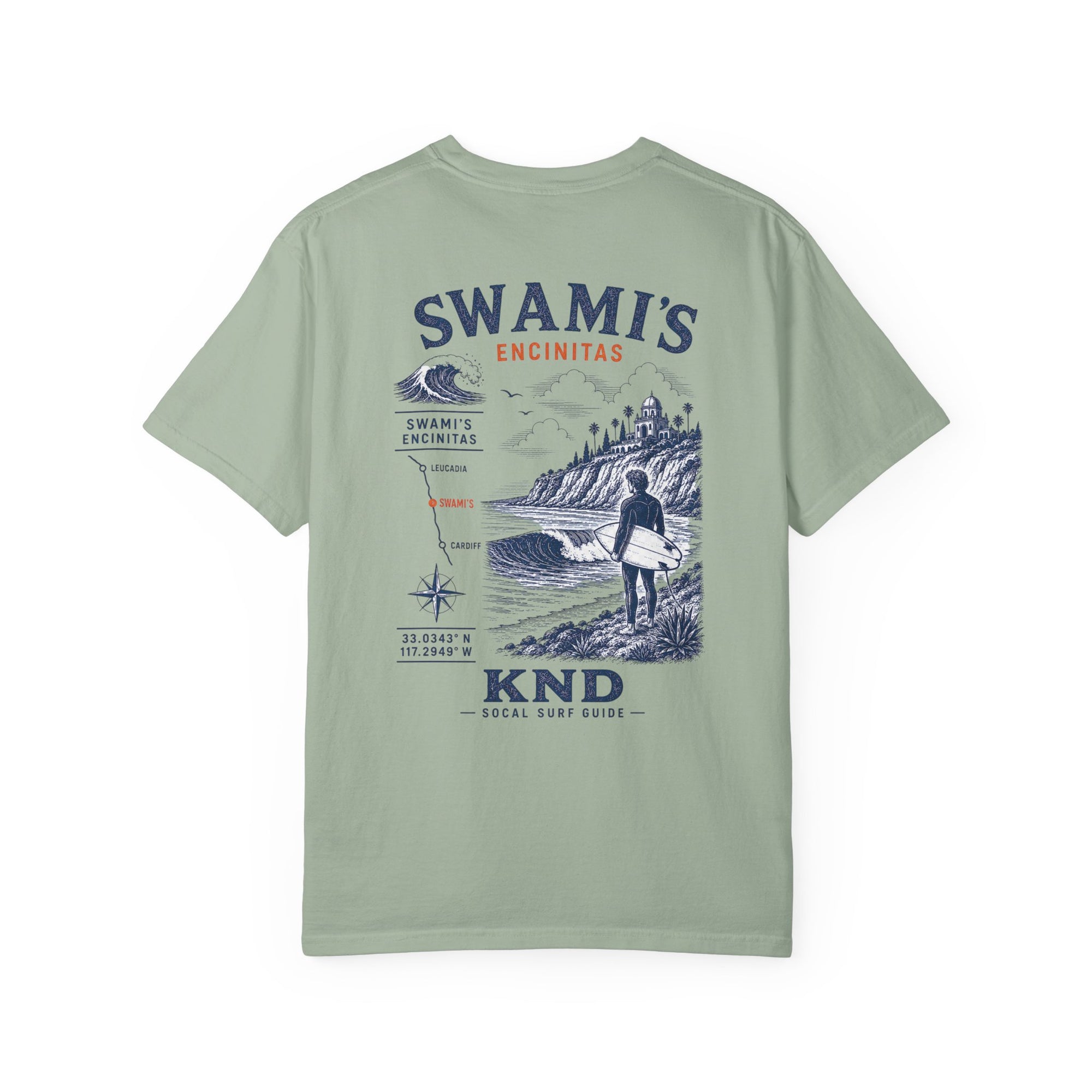 Swami’s Surf Tee — Garment-Dyed Heavyweight Cotton | KND SoCal