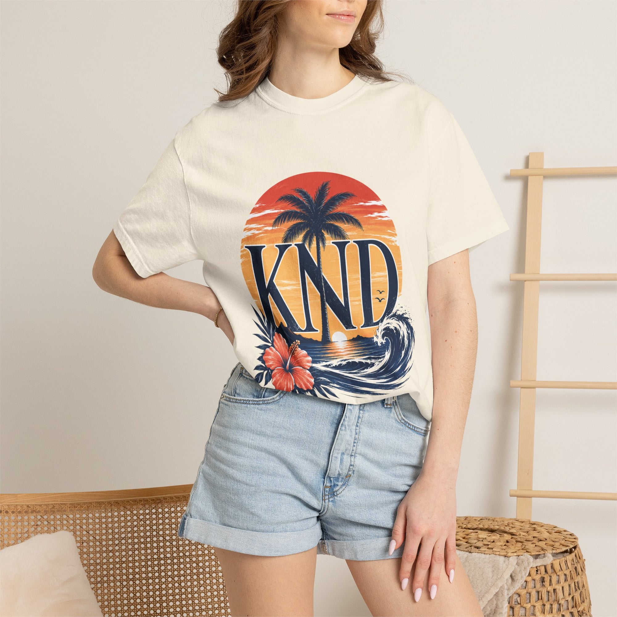 KND Classic garment-dyed graphic T-shirt - KND Brand