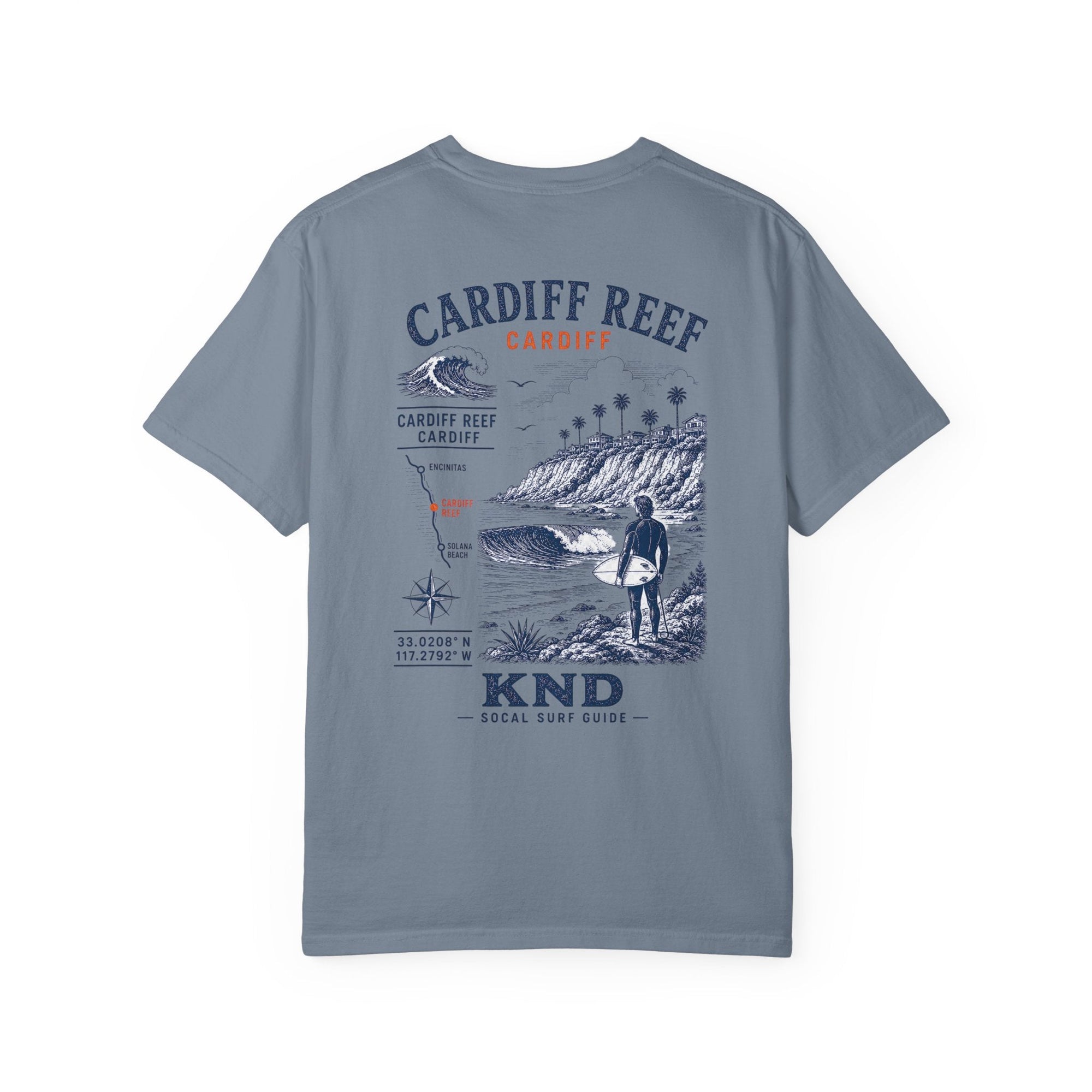 Cardiff Reef Surf Tee — Garment-Dyed Heavyweight Cotton | KND SoCal - KND Brand