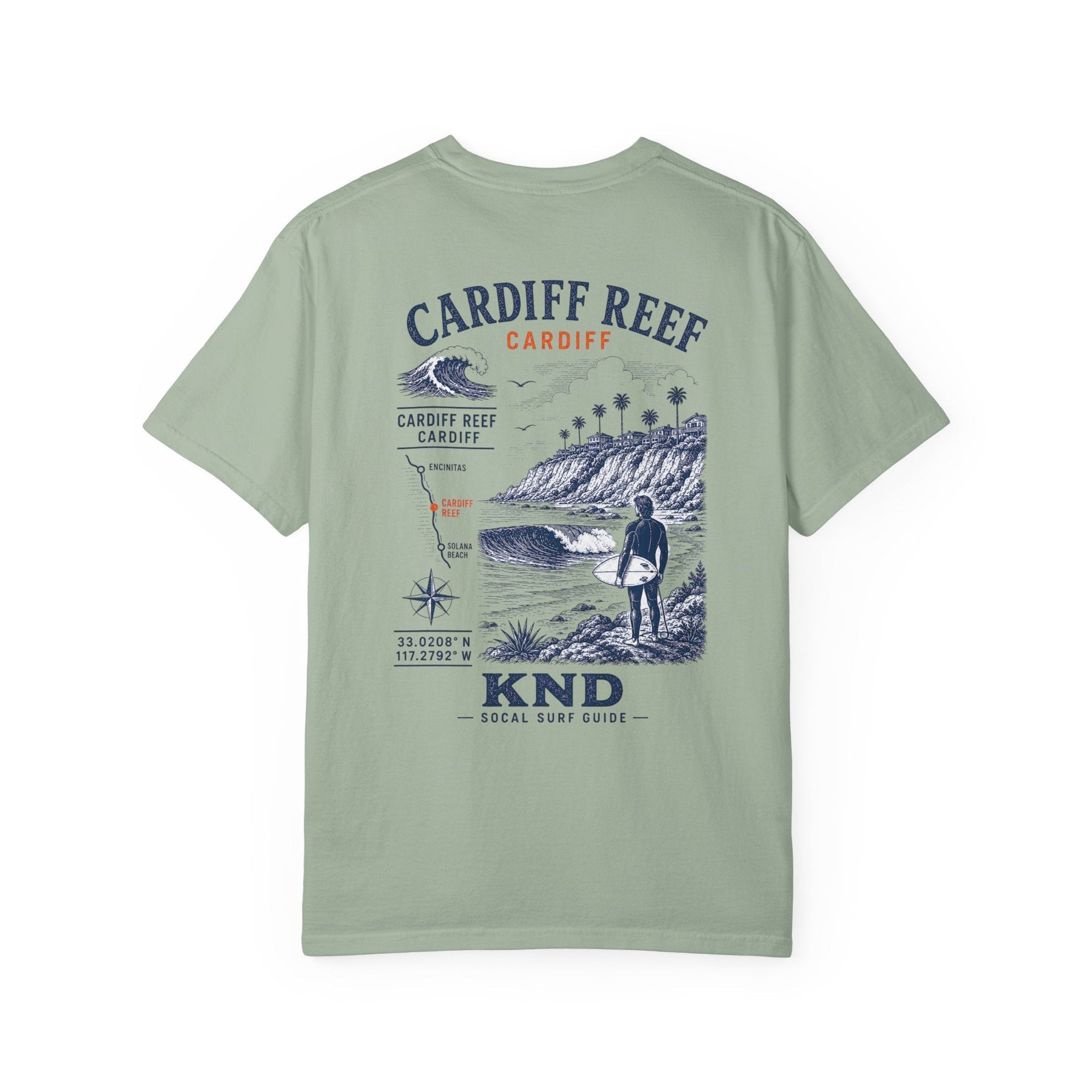 Cardiff Reef Surf Tee — Garment-Dyed Heavyweight Cotton | KND SoCal - KND Brand