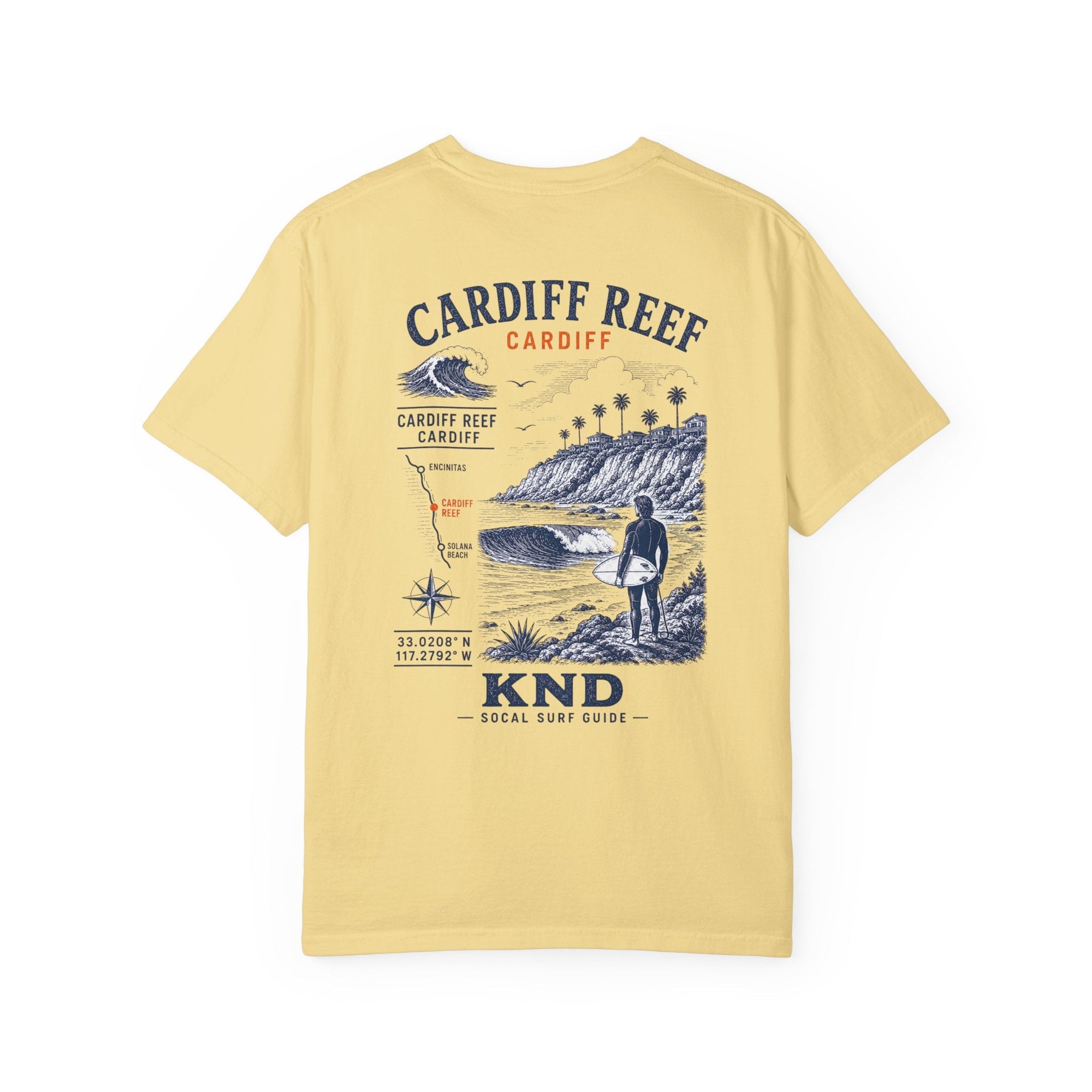 Cardiff Reef Surf Tee — Garment-Dyed Heavyweight Cotton | KND SoCal - KND Brand