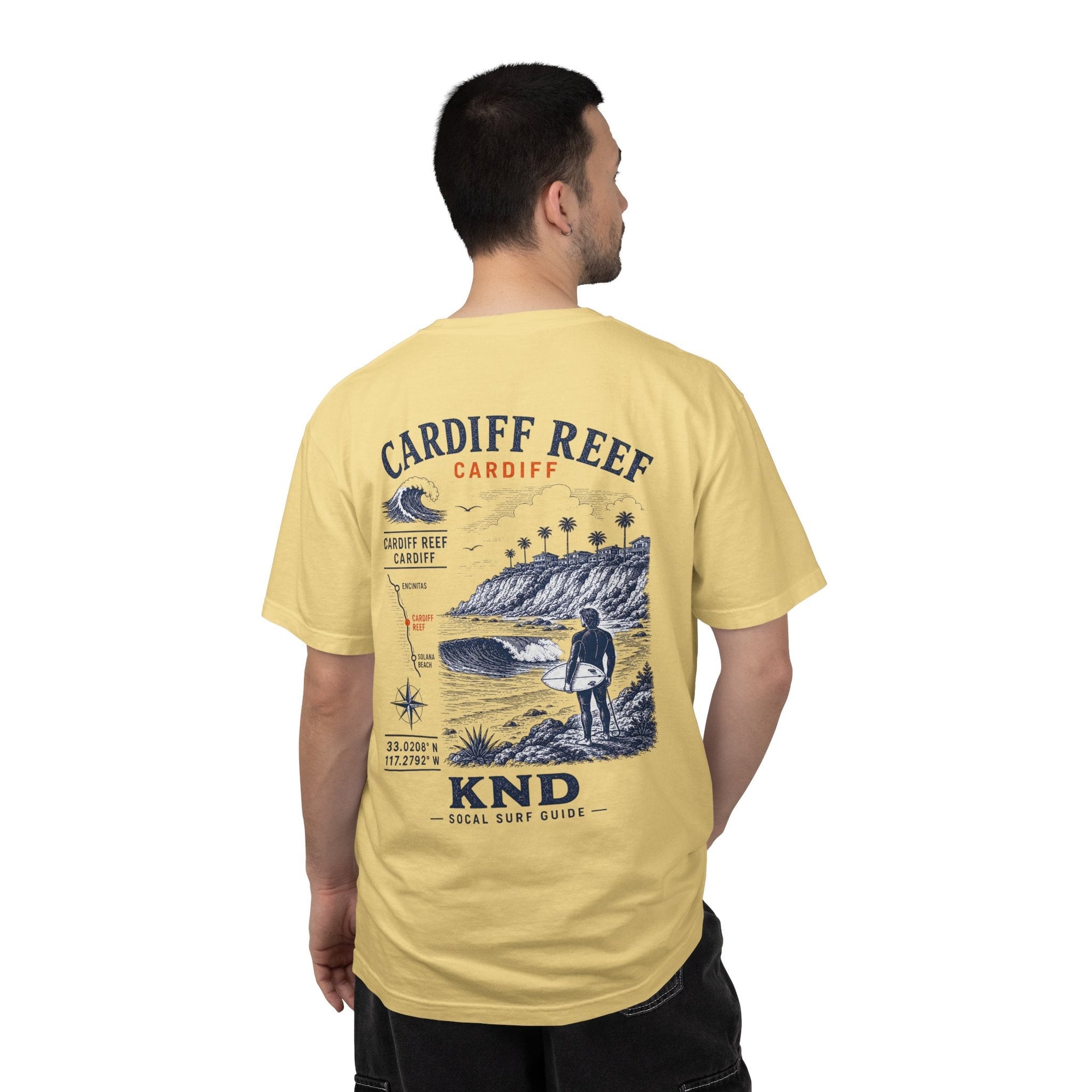 Cardiff Reef Surf Tee — Garment-Dyed Heavyweight Cotton | KND SoCal - KND Brand