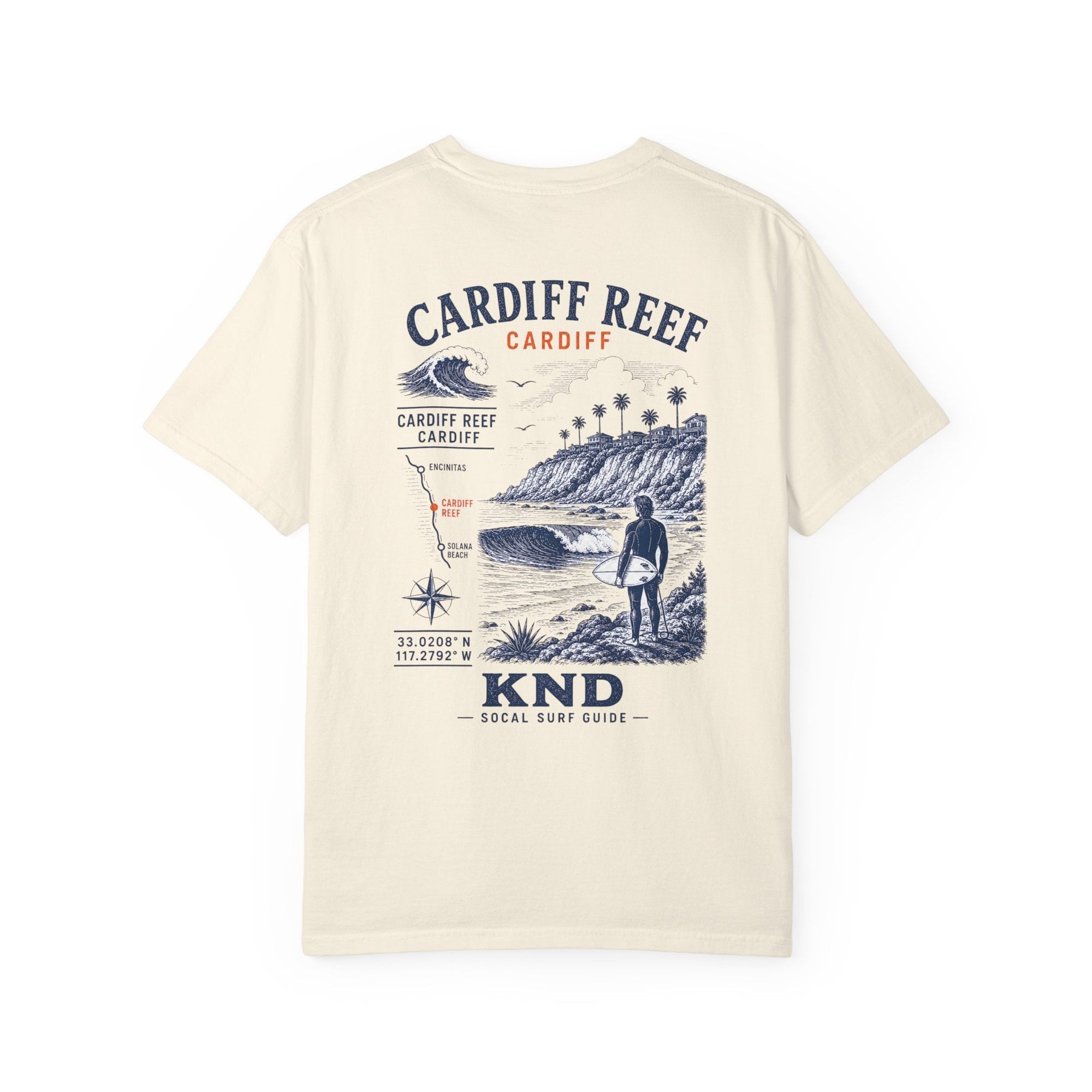 Cardiff Reef Surf Tee — Garment-Dyed Heavyweight Cotton | KND SoCal - KND Brand