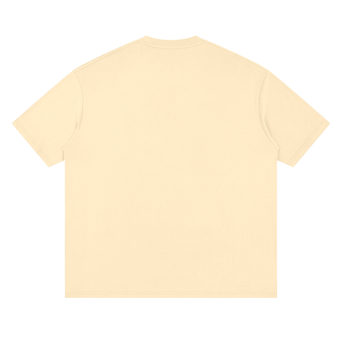 Find Your Flow Tee, Light Apricot — plain back view