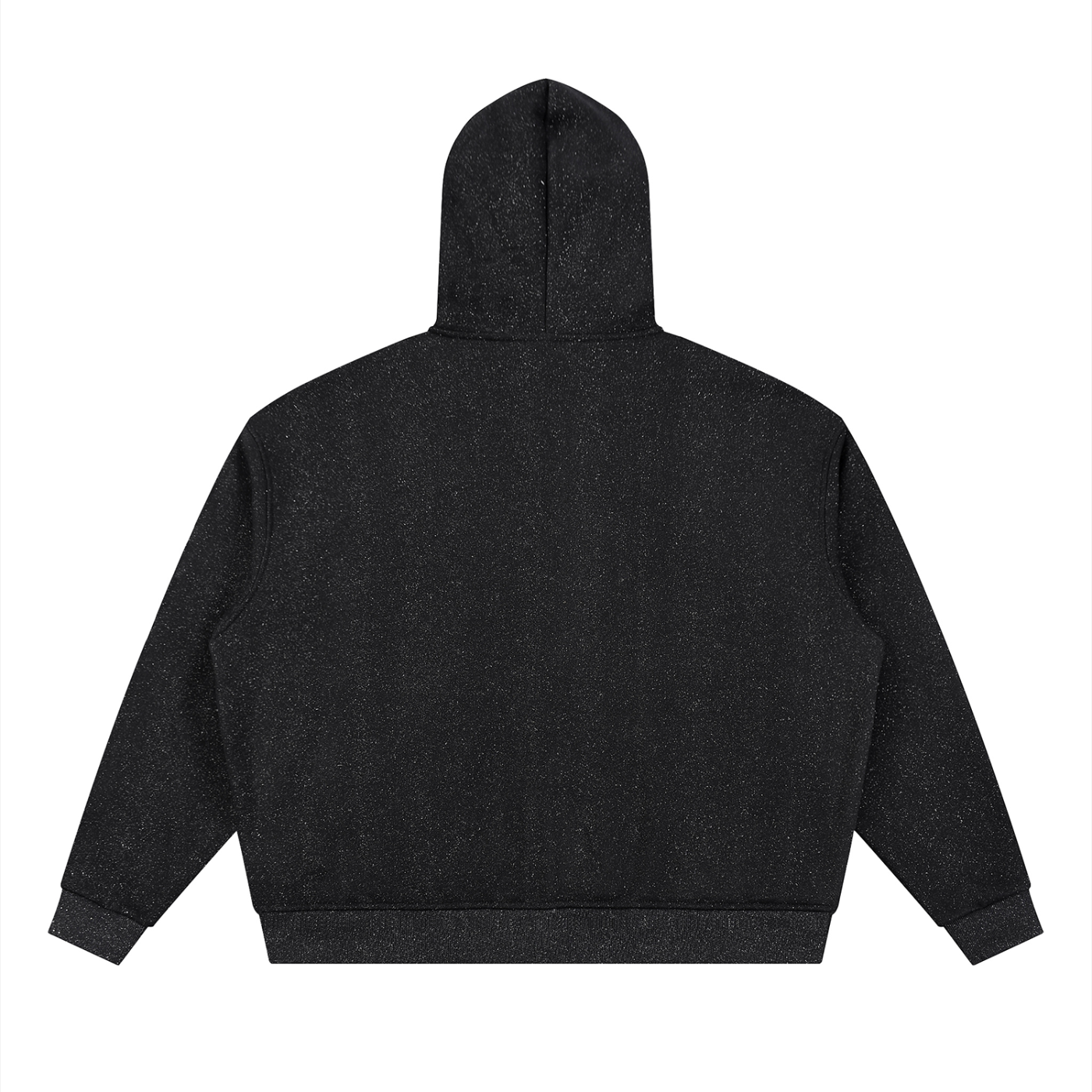 KND Brand fleck full-zip hoodie, oversized boxy fit with drop shoulders and full-zip closure