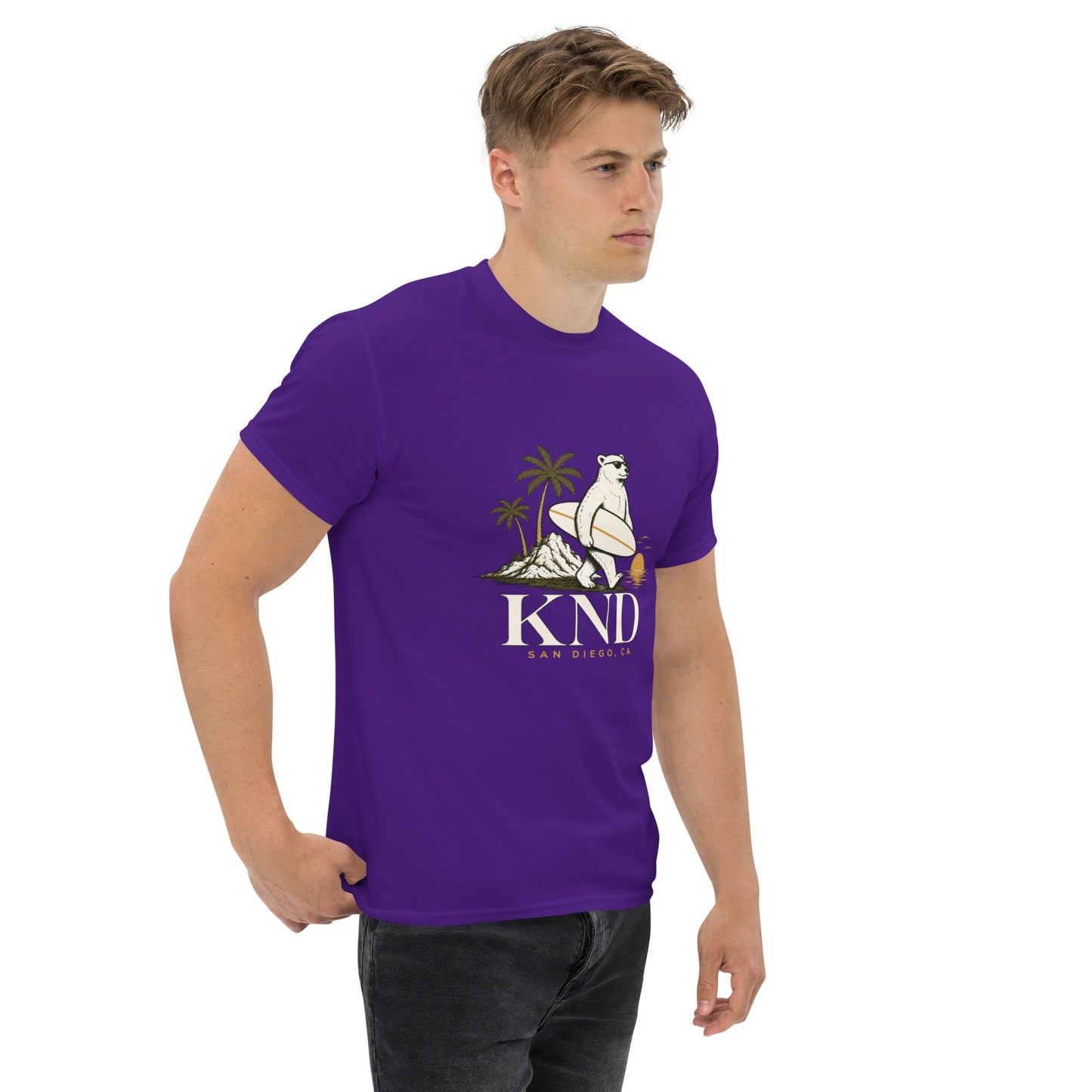 KND Bear Surf Tee — Unisex Cotton Graphic T-Shirt - KND Brand