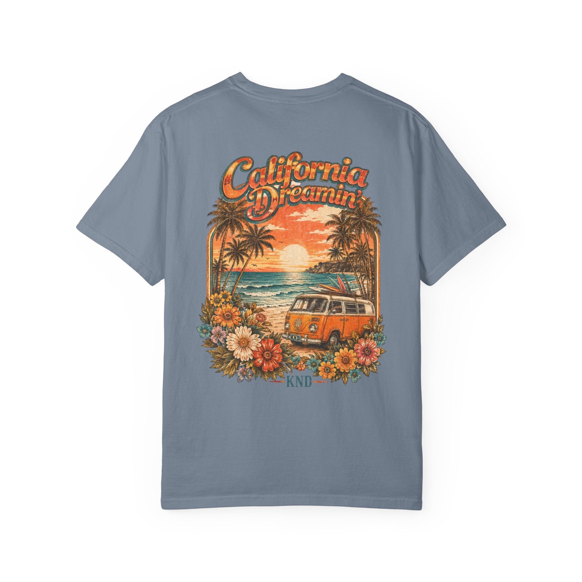 KND California Bloom Tee — Floral Sunset Graphic T-Shirt - KND Brand