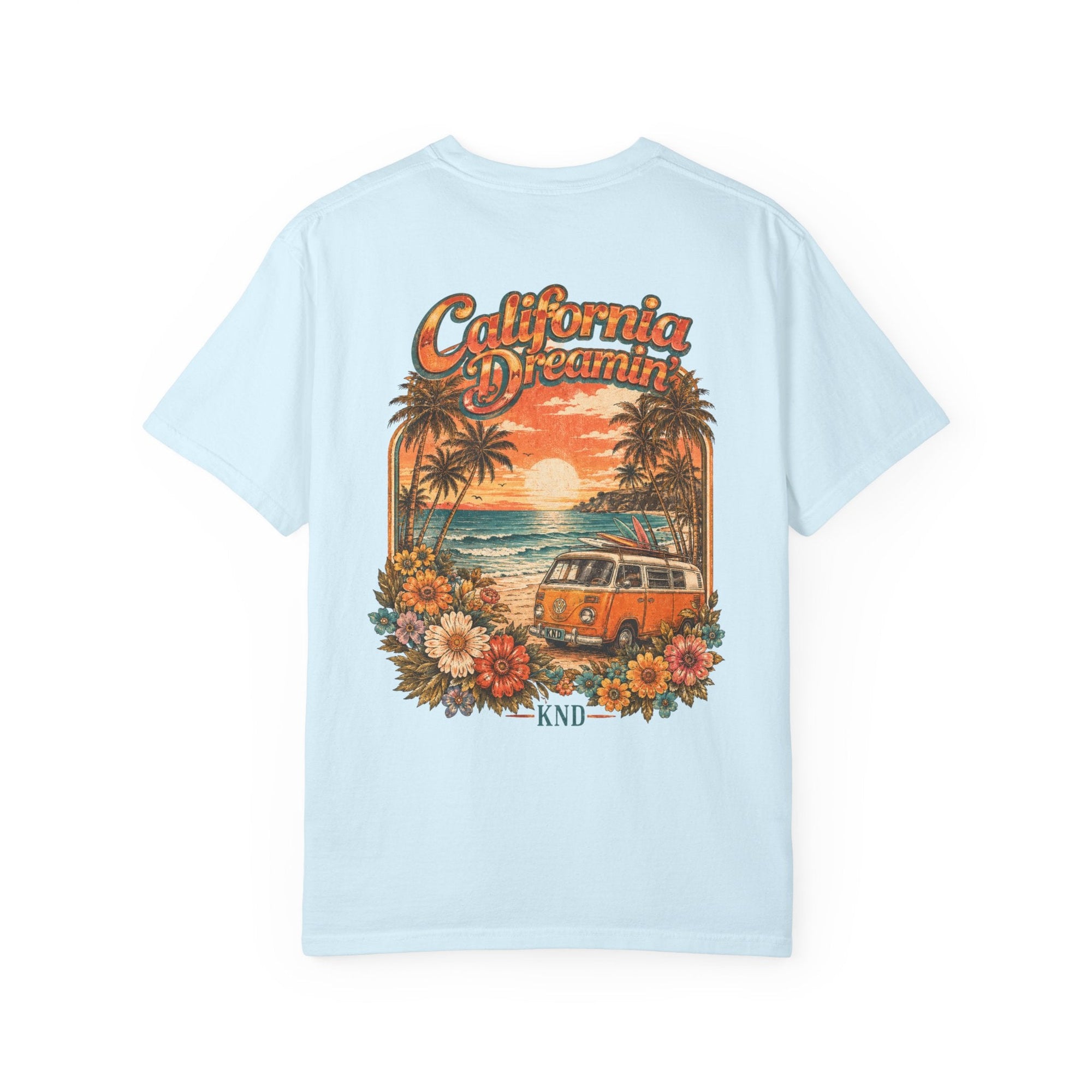 KND California Bloom Tee — Floral Sunset Graphic T-Shirt - KND Brand