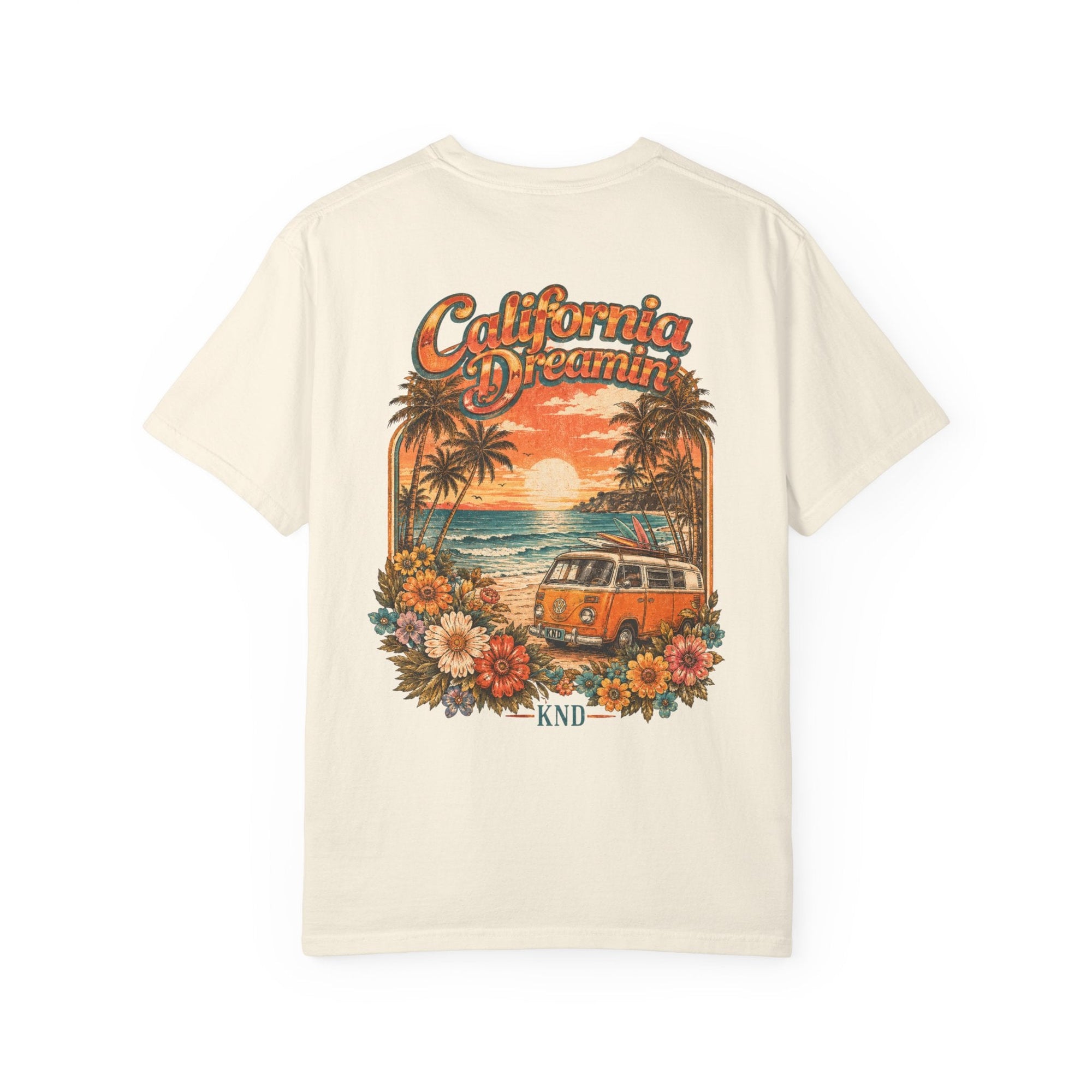 KND California Bloom Tee — Floral Sunset Graphic T-Shirt - KND Brand