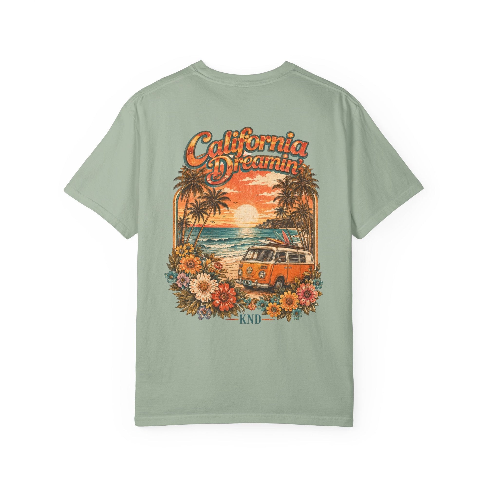 KND California Bloom Tee — Floral Sunset Graphic T-Shirt - KND Brand