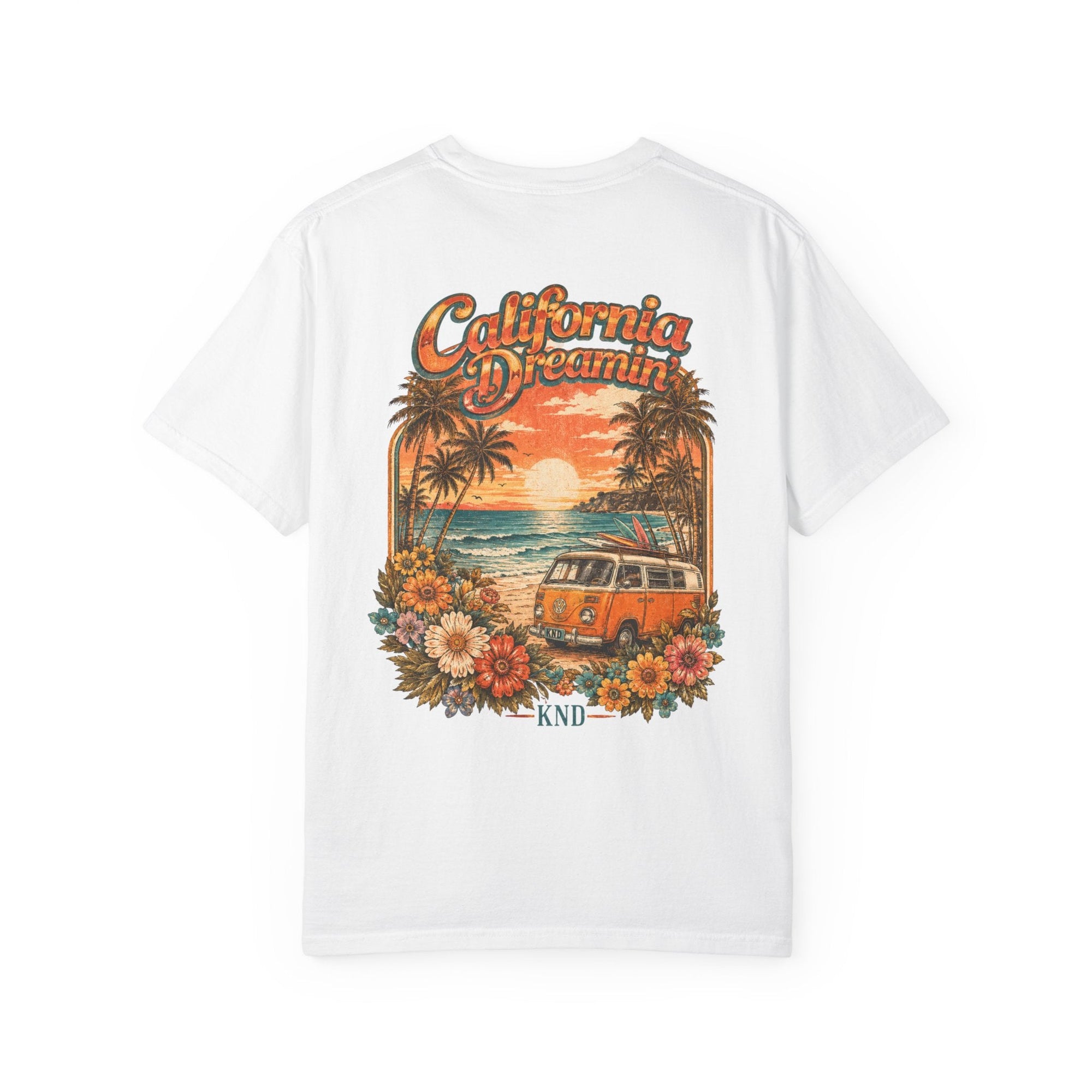 KND California Bloom Tee — Floral Sunset Graphic T-Shirt - KND Brand