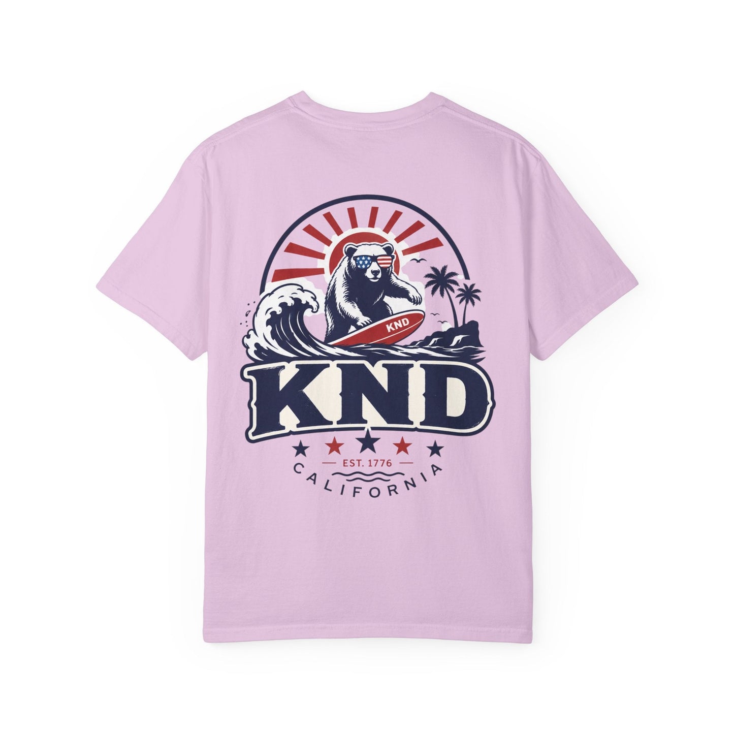 KND California Independence Surf Bear T-Shirt - KND Brand