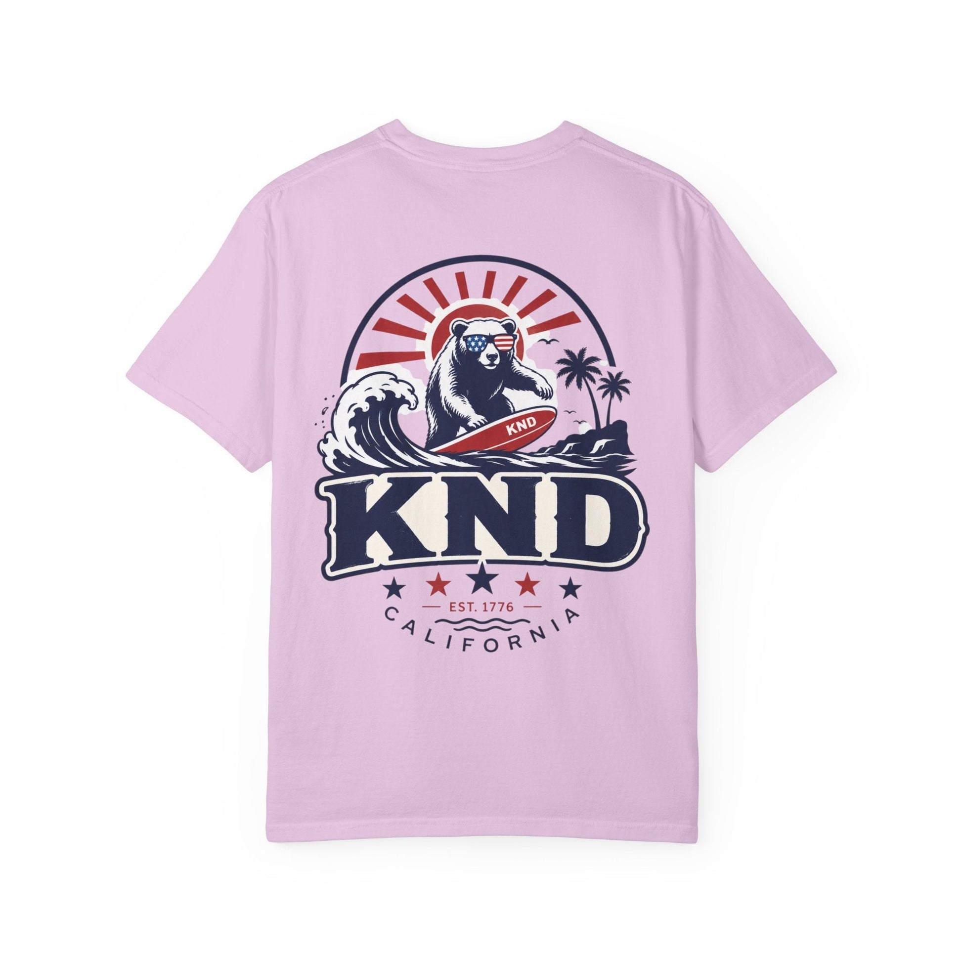 KND California Independence Surf Bear T-Shirt - KND Brand