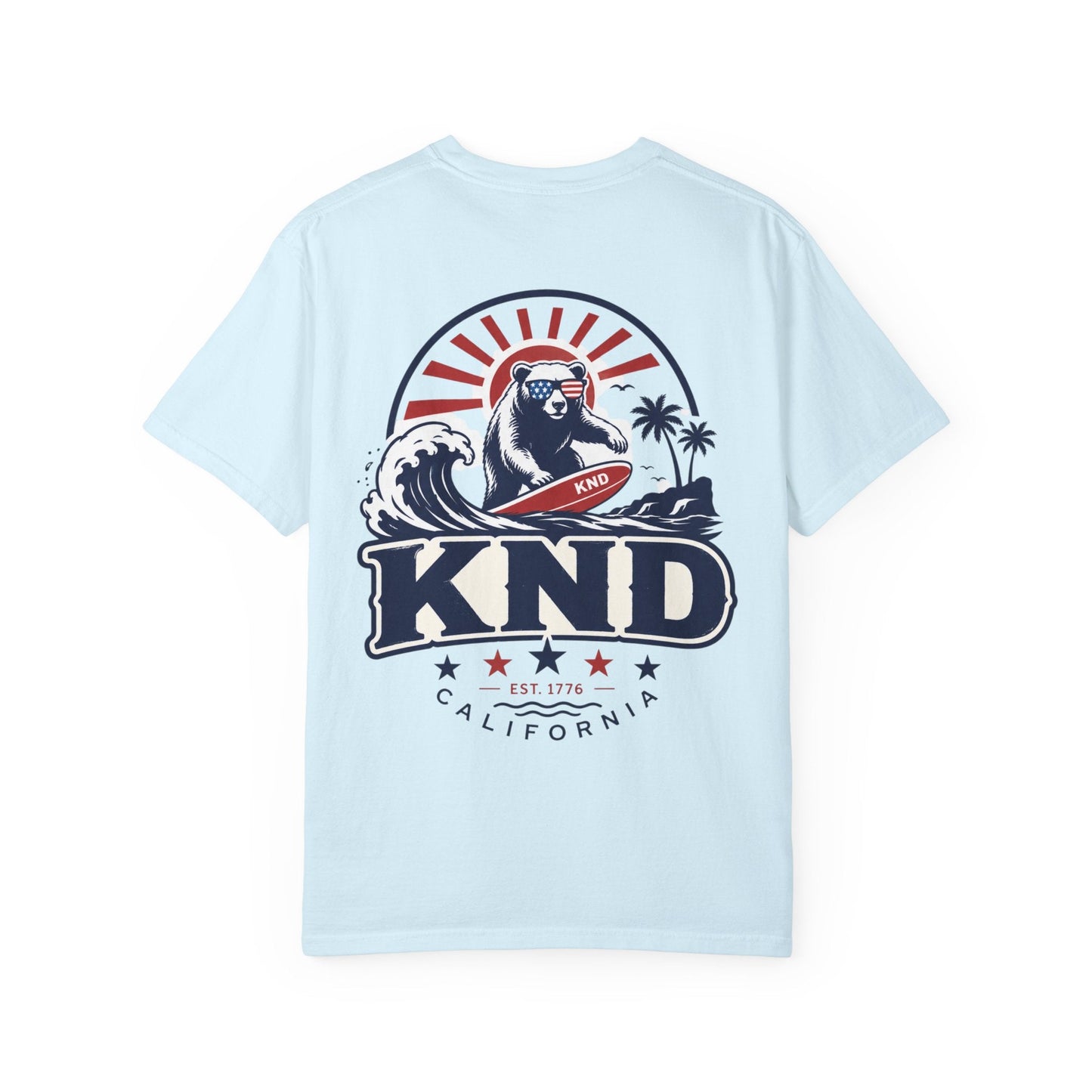 KND California Independence Surf Bear T-Shirt - KND Brand