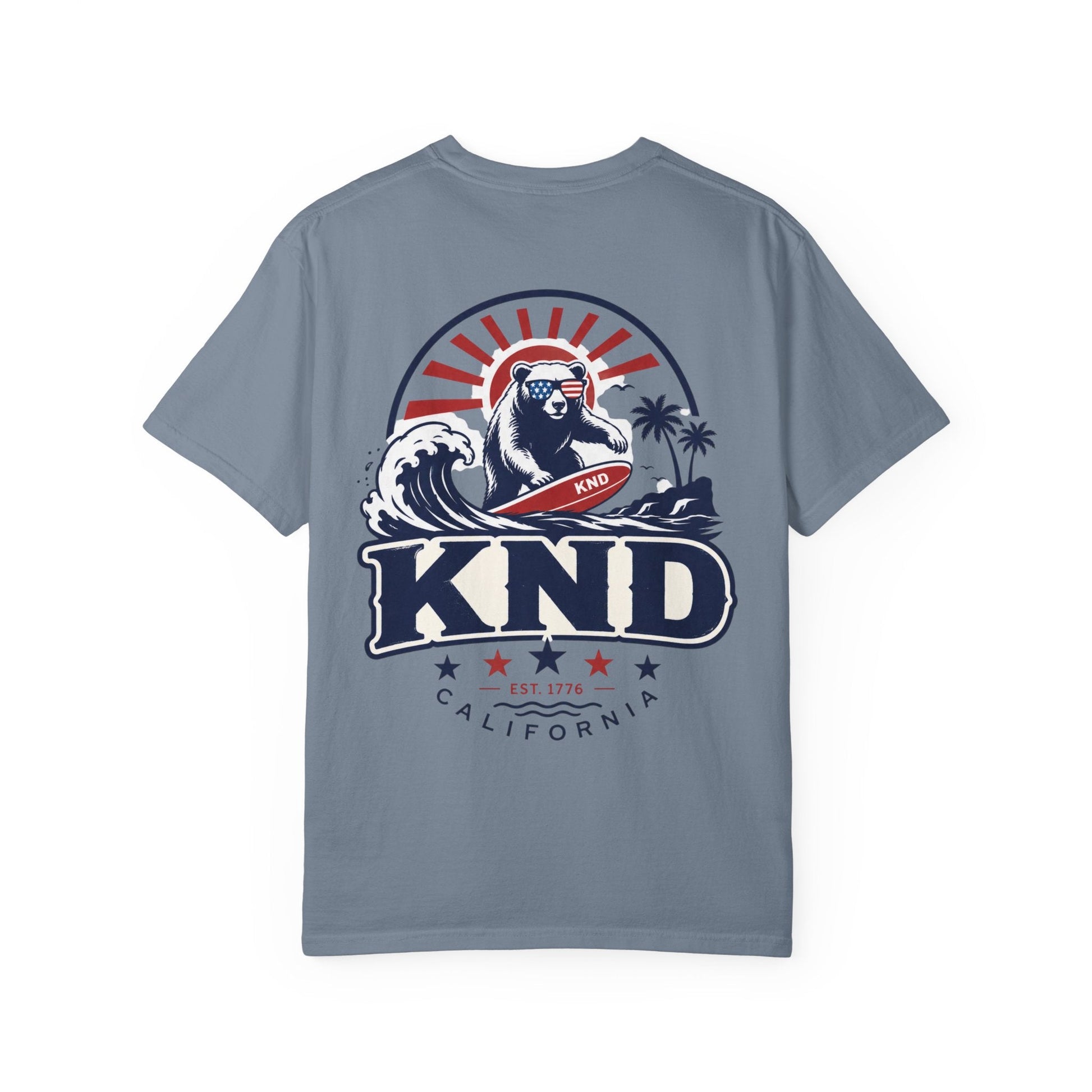 KND California Independence Surf Bear T-Shirt - KND Brand