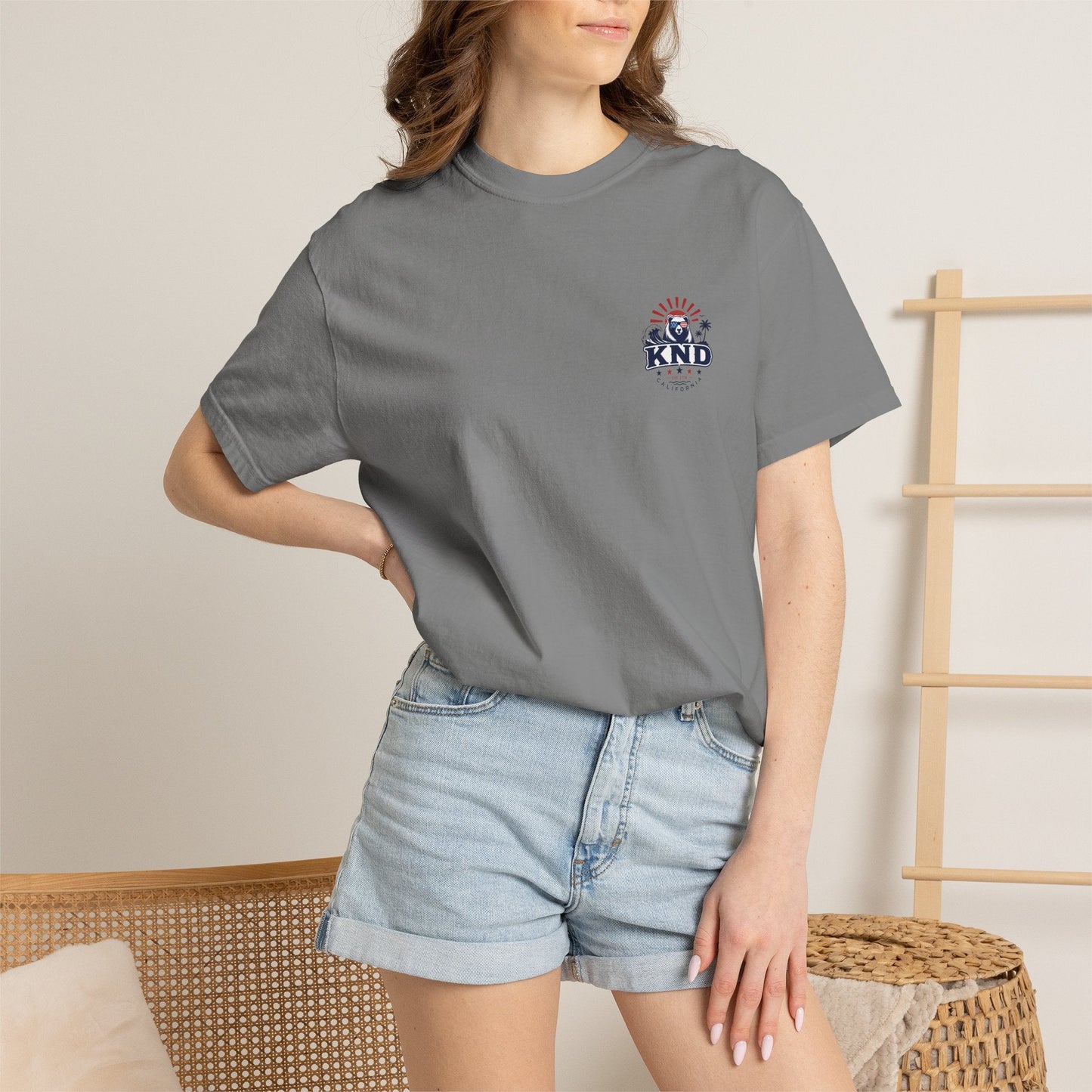 KND California Independence Surf Bear T-Shirt - KND Brand