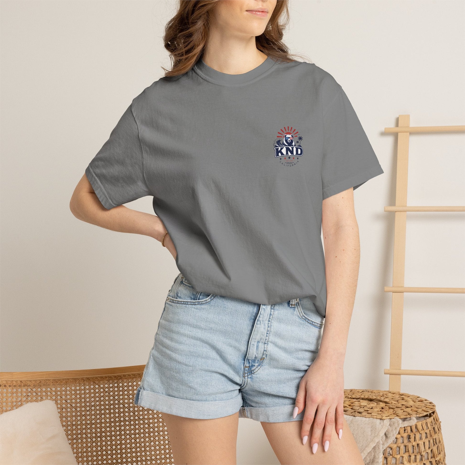 KND California Independence Surf Bear T-Shirt - KND Brand