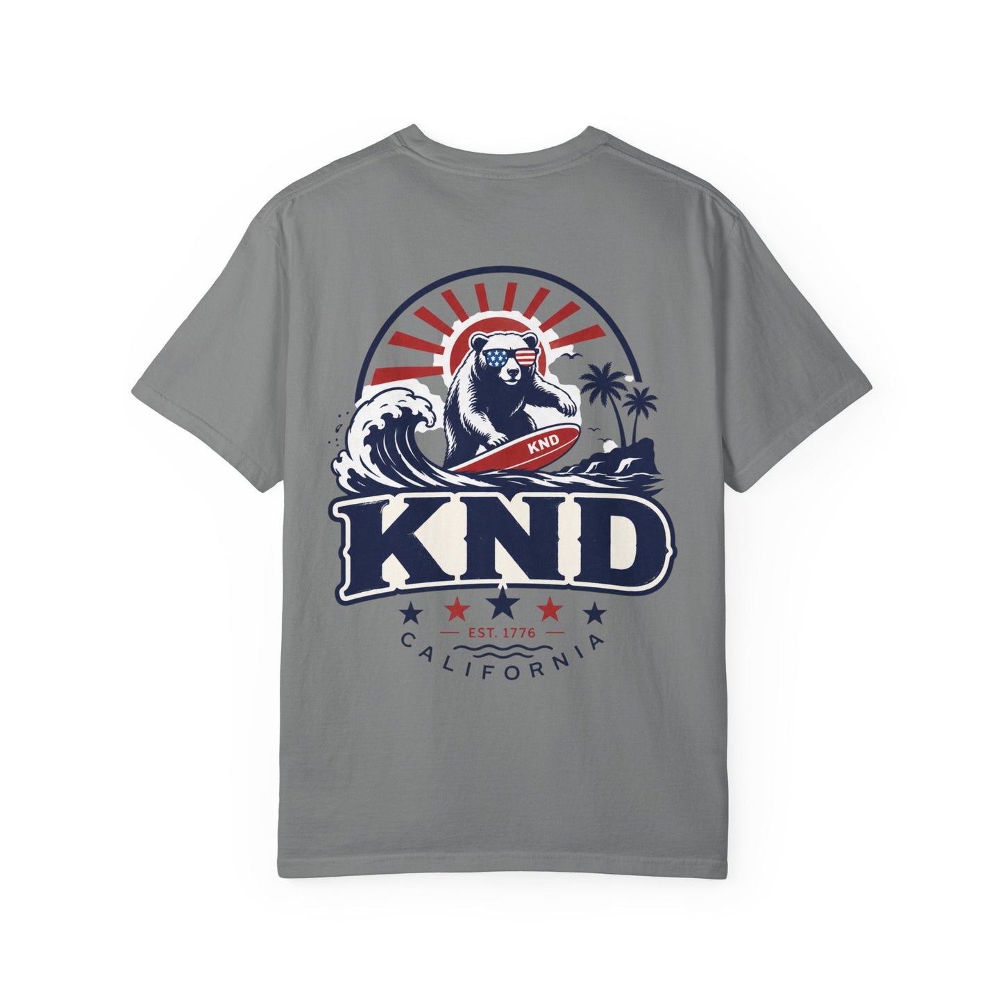 KND California Independence Surf Bear T-Shirt - KND Brand