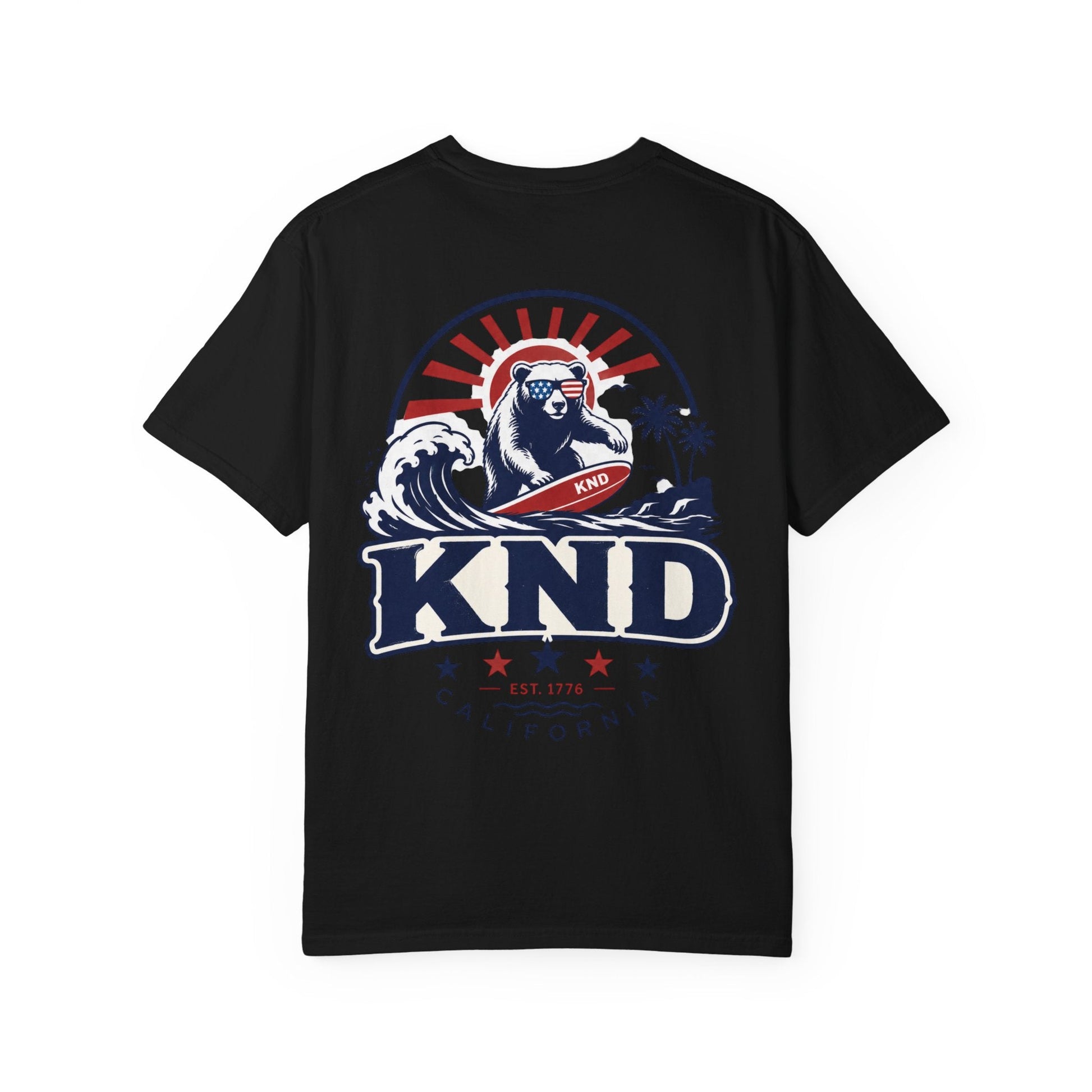 KND California Independence Surf Bear T-Shirt - KND Brand